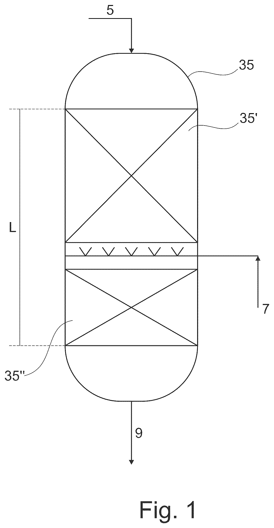 Patent US12492346 — Process and plant for converting oxygenates to gasoline with improved gasoline yield and octane number as well as reduced durene levels — Figure 1