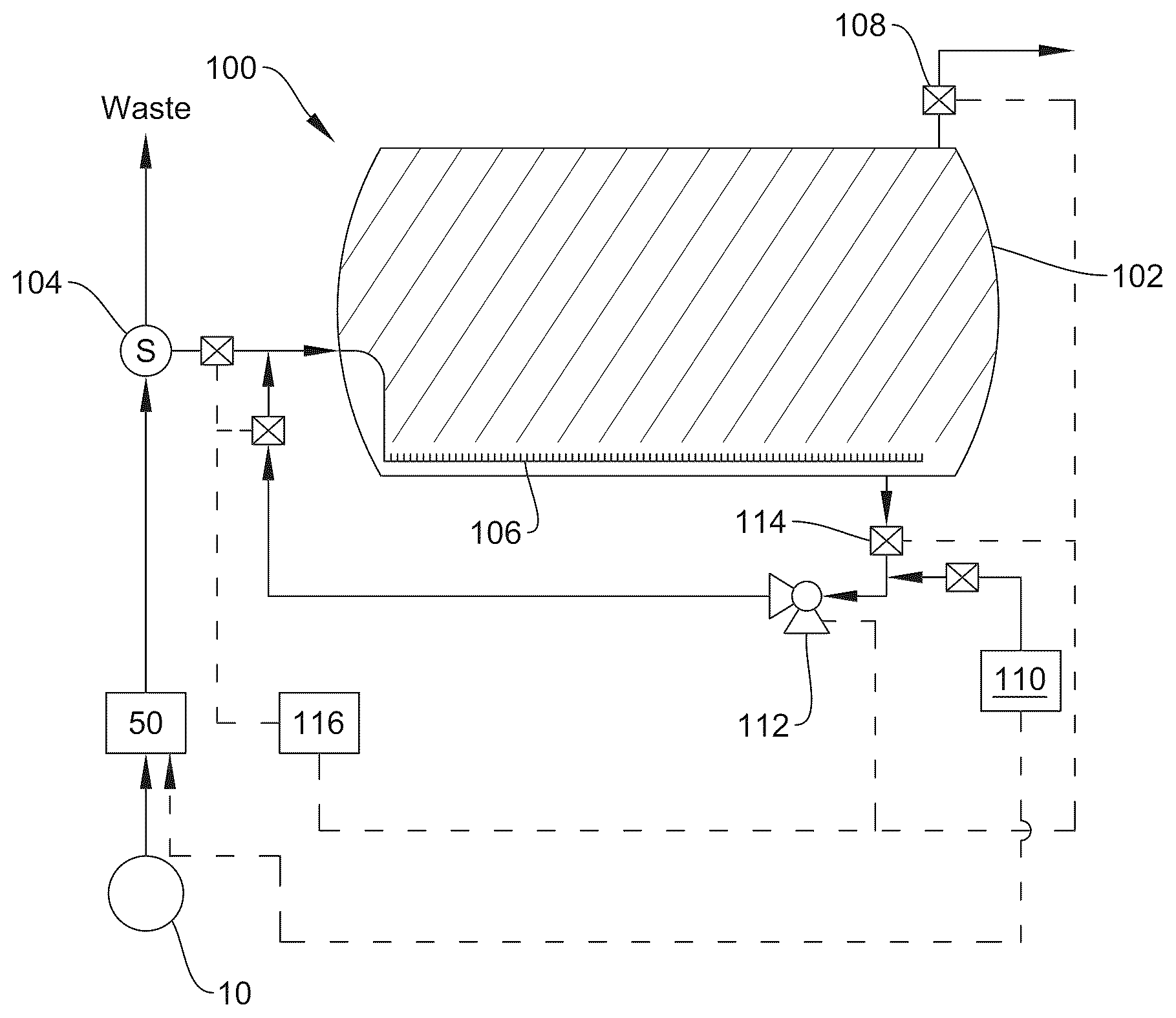 Patent US12492349 Figure 1 – Hydrocarbon liquid based chemical compositions and treatment methods using same for remediating H2S and other contaminants in fluids and mixtures of contaminated fluids