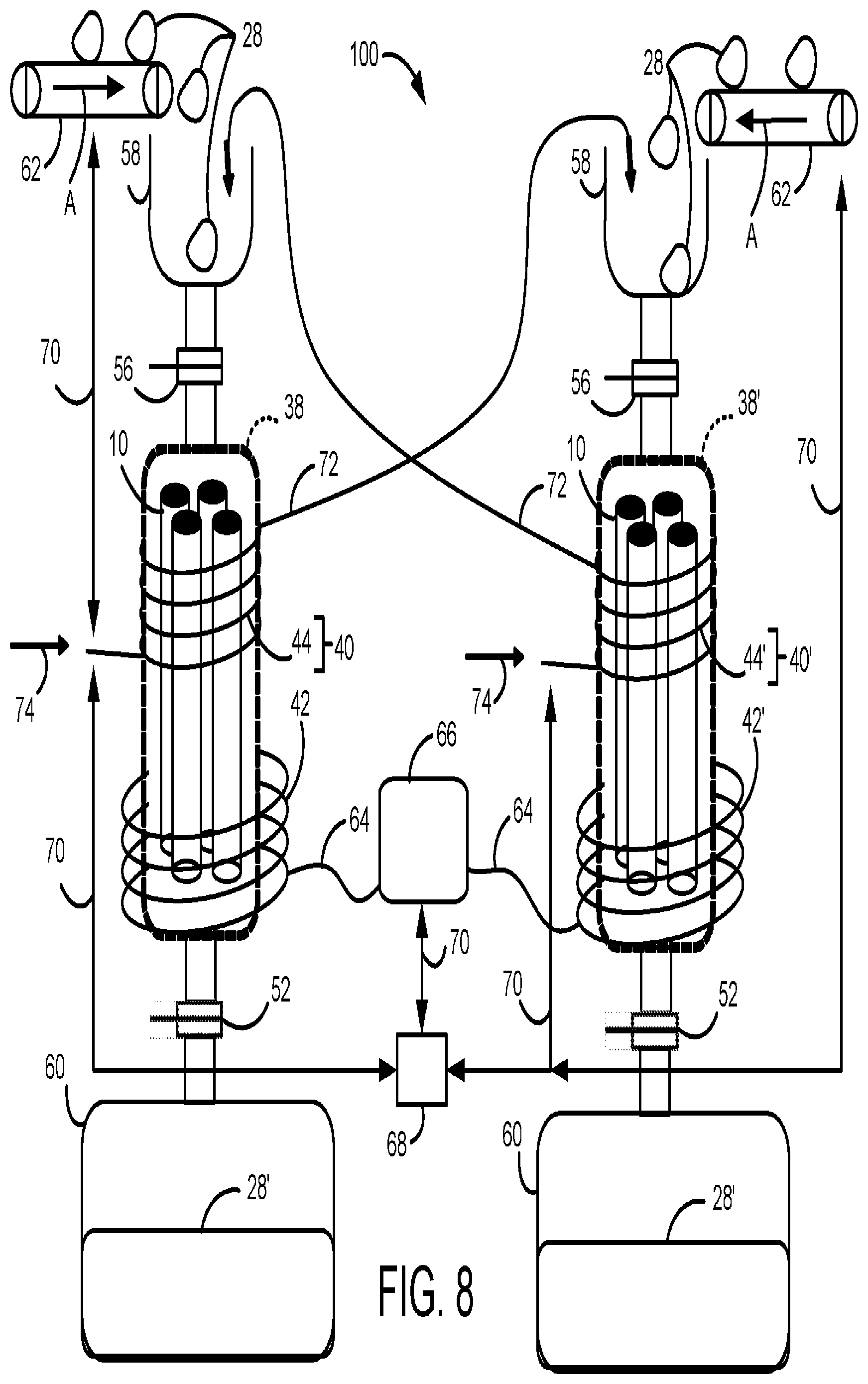 Patent US12492351 Figure 3 – Waste treatment system and method using energy recirculation techniques