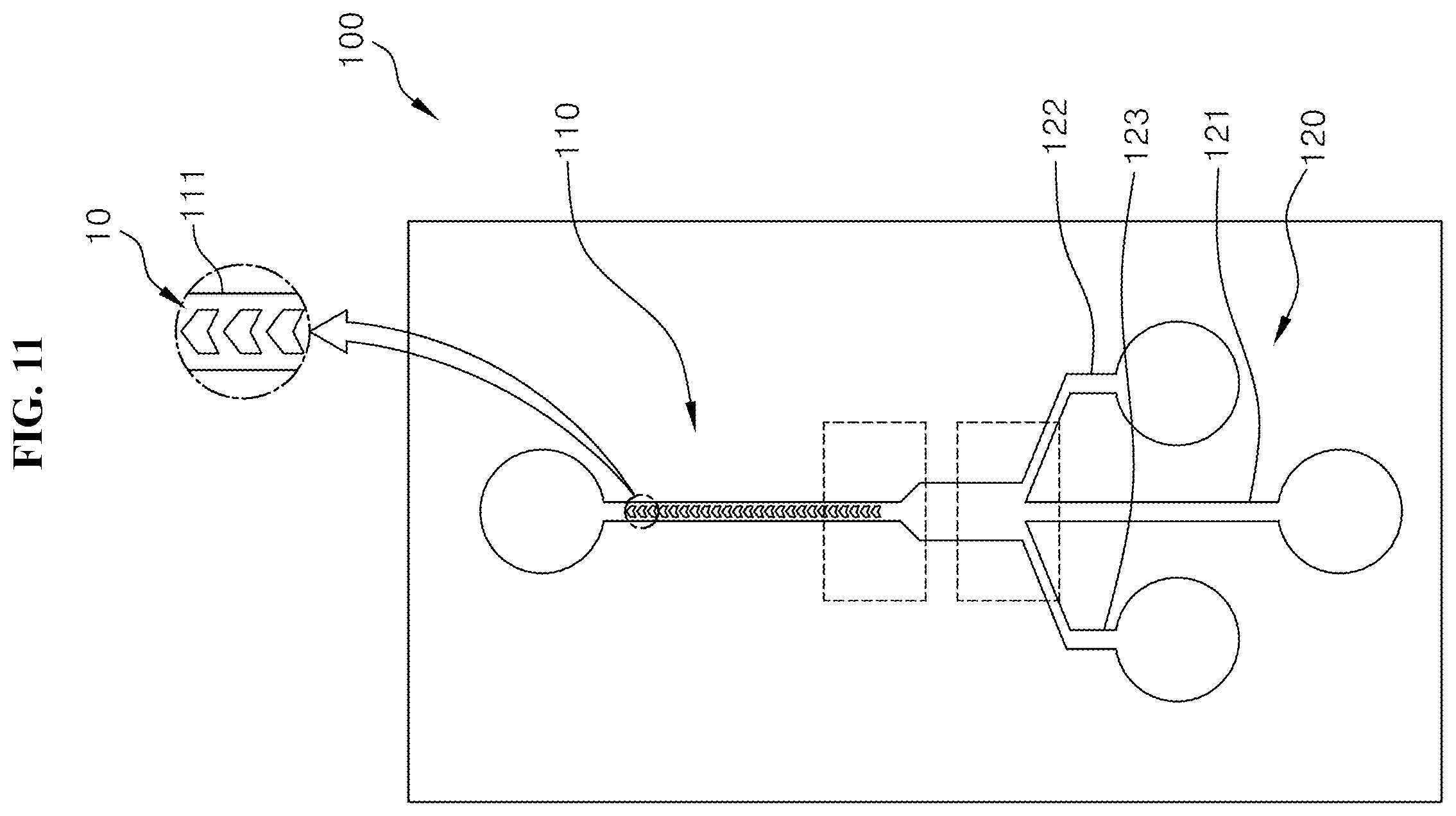 Patent US12492364 Figure 9 – Herringbone-type fluid guiding unit and apparatus for concentrating fluid using same