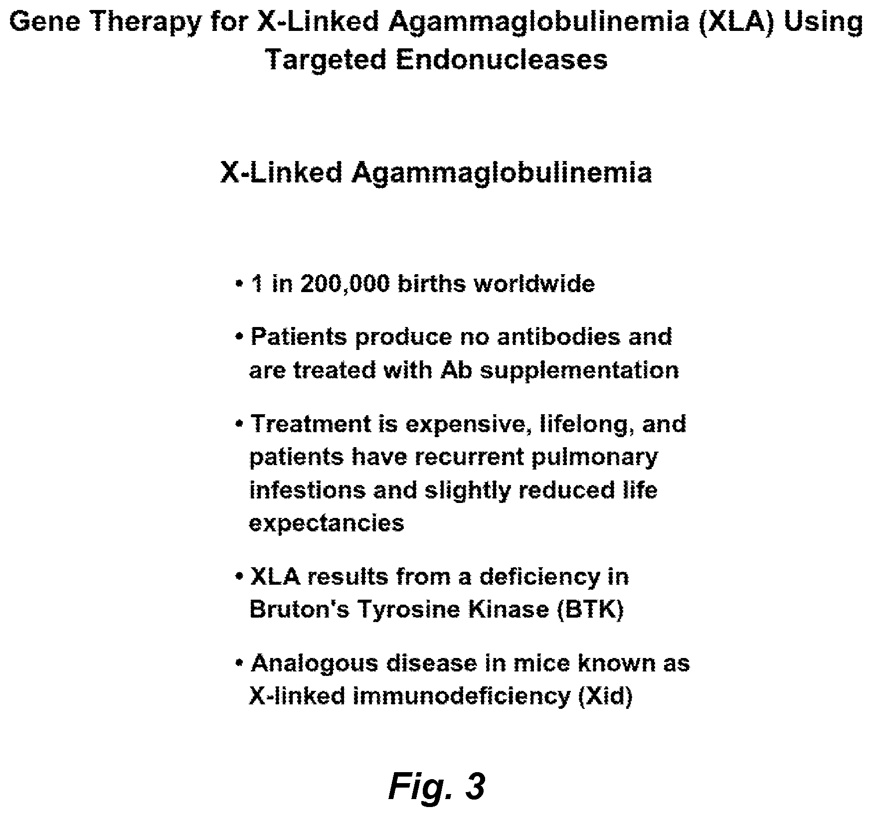 Patent US12492411 Figure 3 – Gene editing of monogenic disorders in human hematopoietic stem cells—correction of X-linked agammaglobulinemia (XLA)