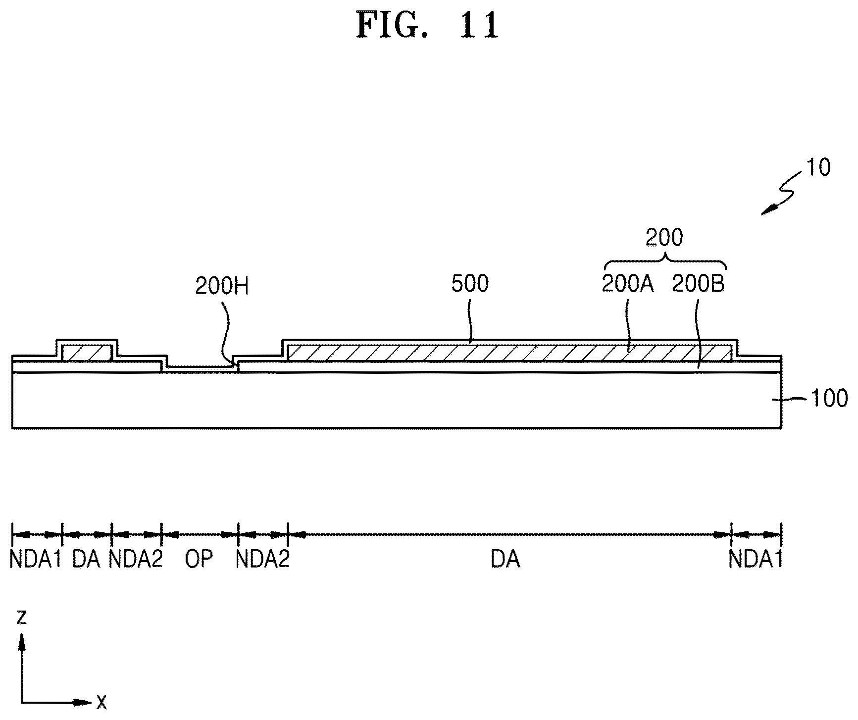 Patent US12492462 Figure 11 – Method of making a display apparatus using a selective mask structure