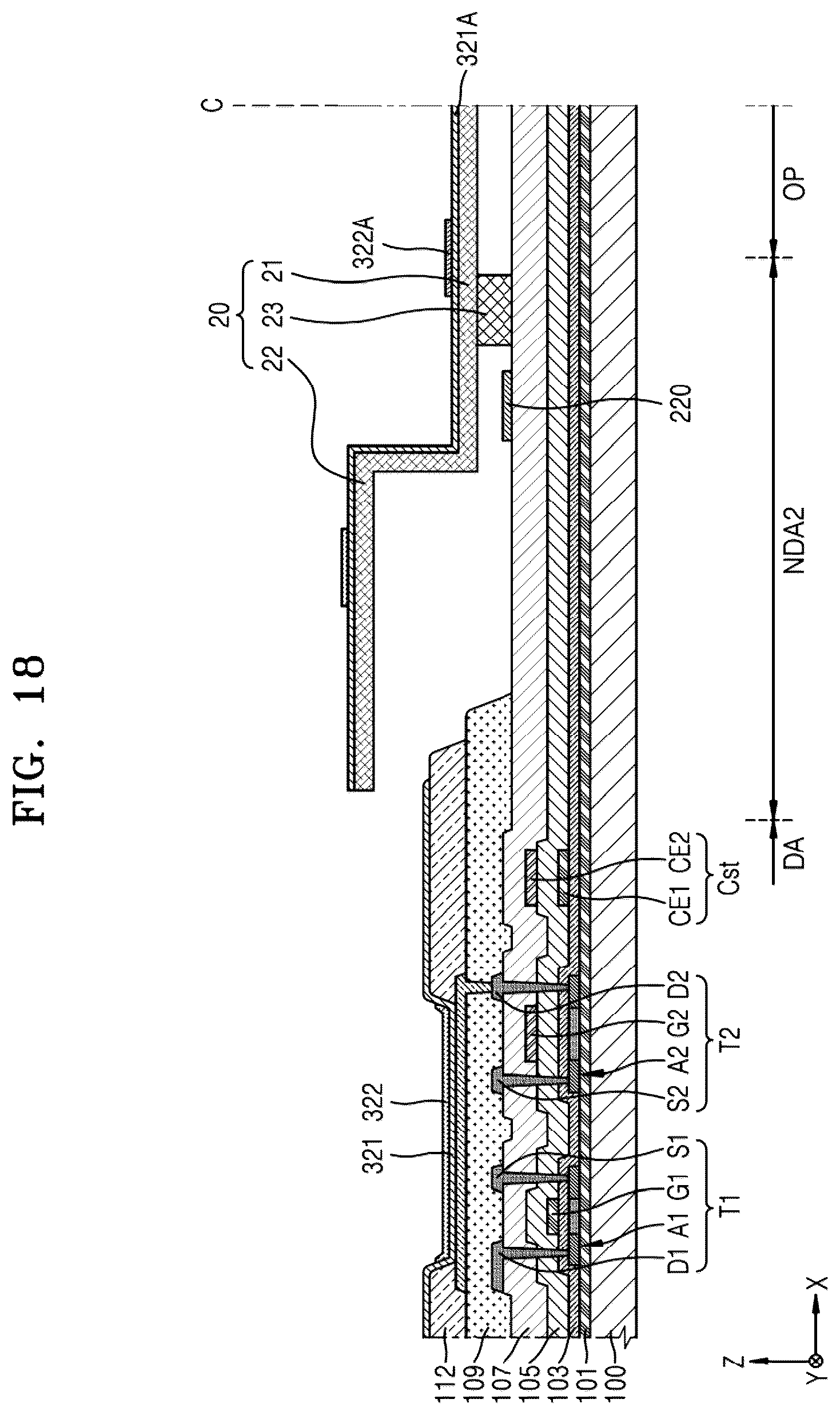 Patent US12492462 Figure 18 – Method of making a display apparatus using a selective mask structure