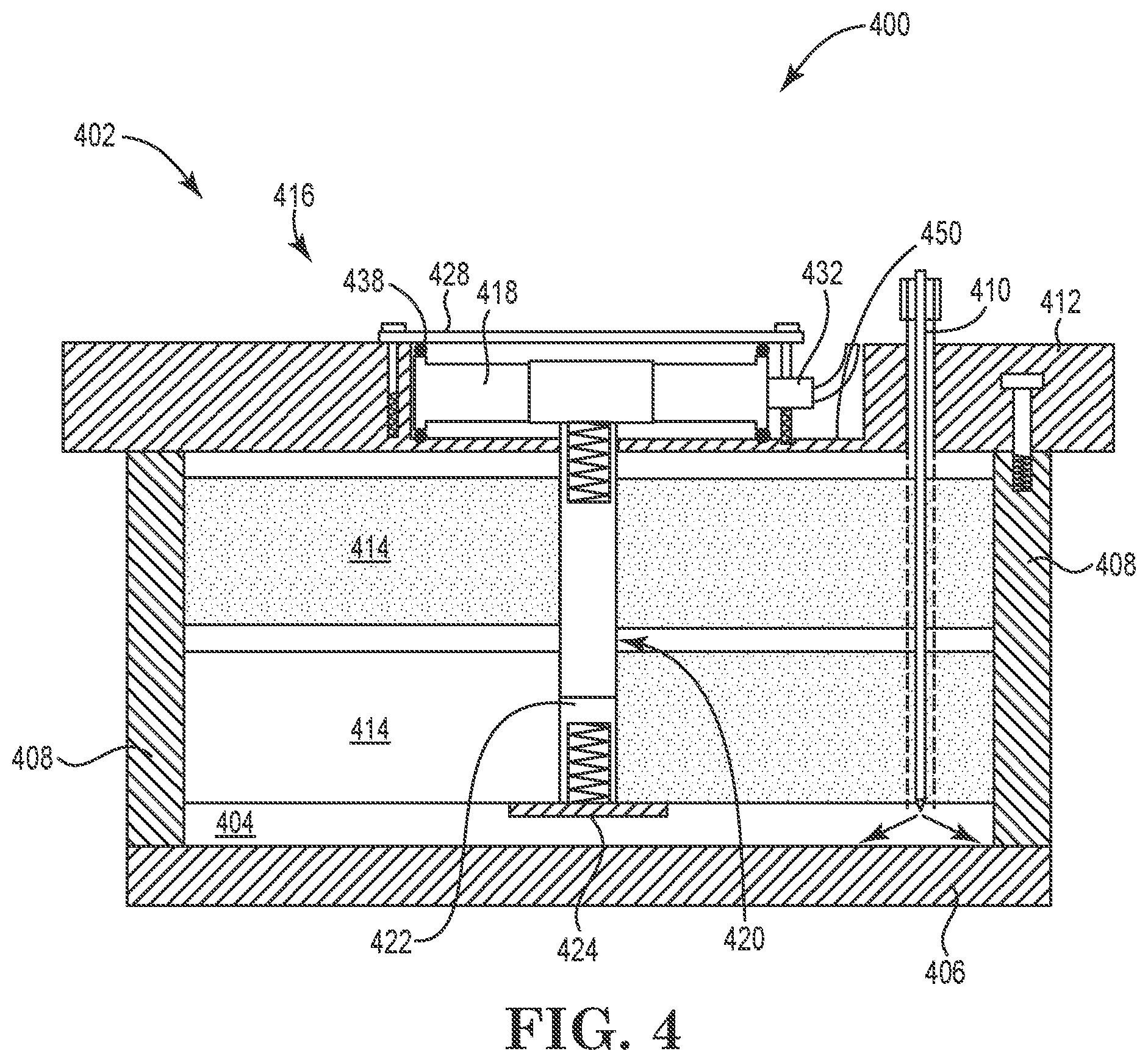 Patent US12492471 Figure 4 – Precursor delivery systems for determining material levels