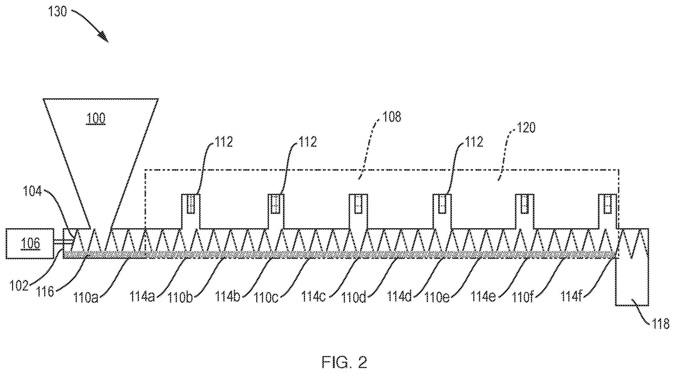 Patent US12492474 Figure 2 – Continuous spatial atomic layer deposition process and apparatus for applying films on particles