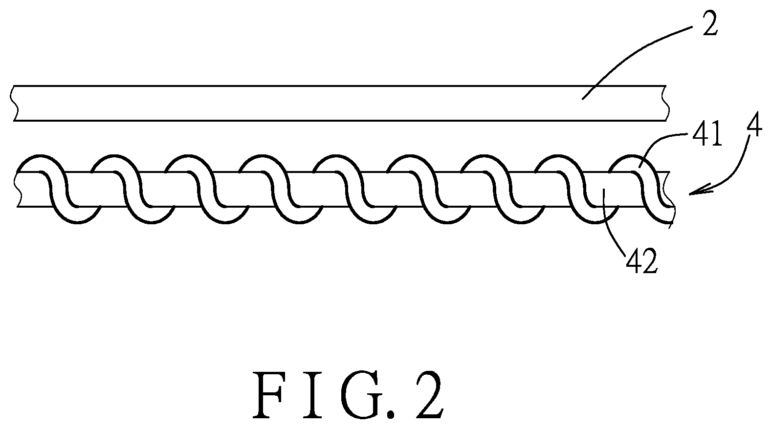 Patent US12492493 Figure 2 – Woven brushed elastic fabric and method of making the same