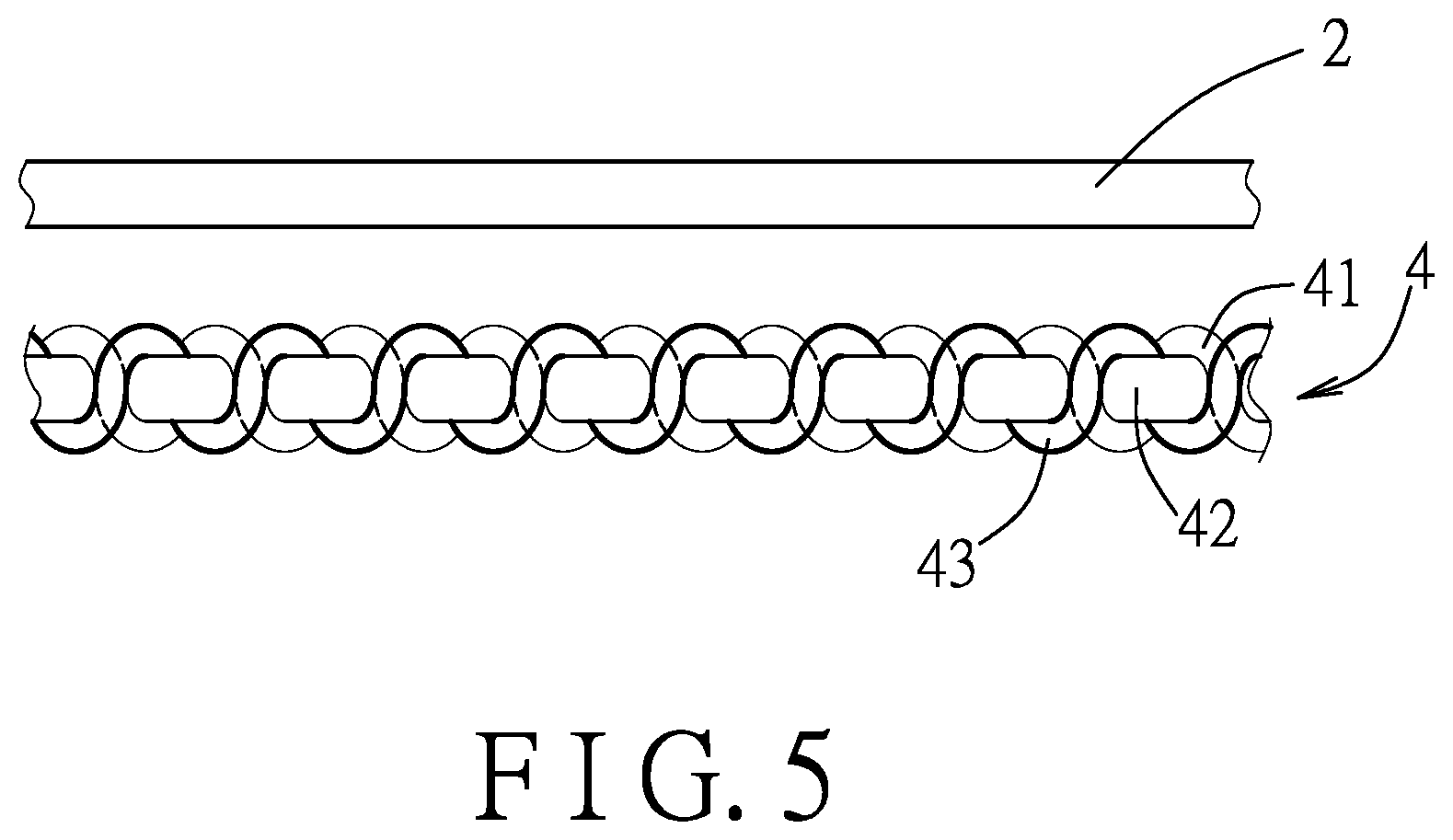 Patent US12492493 Figure 5 – Woven brushed elastic fabric and method of making the same