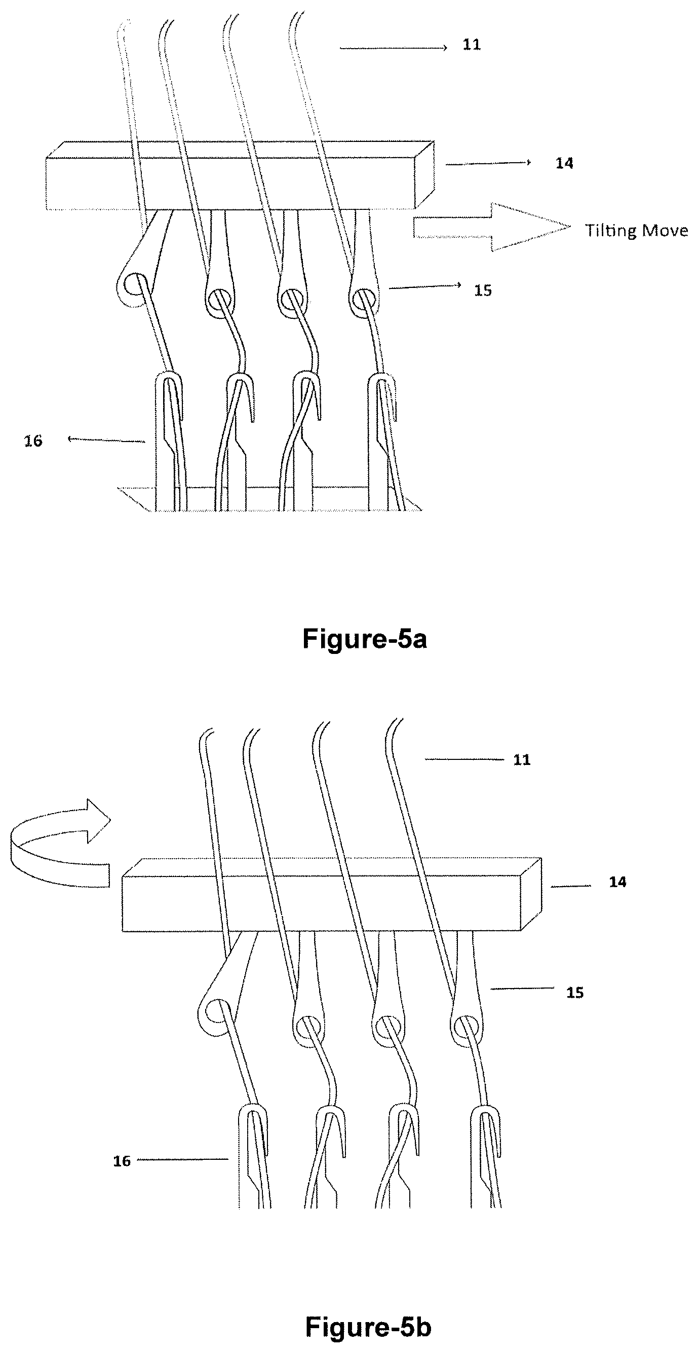 Patent US12492494 Figure 4 – Obtaining warp knit fabrics from cotton yarn with warp knitting machines