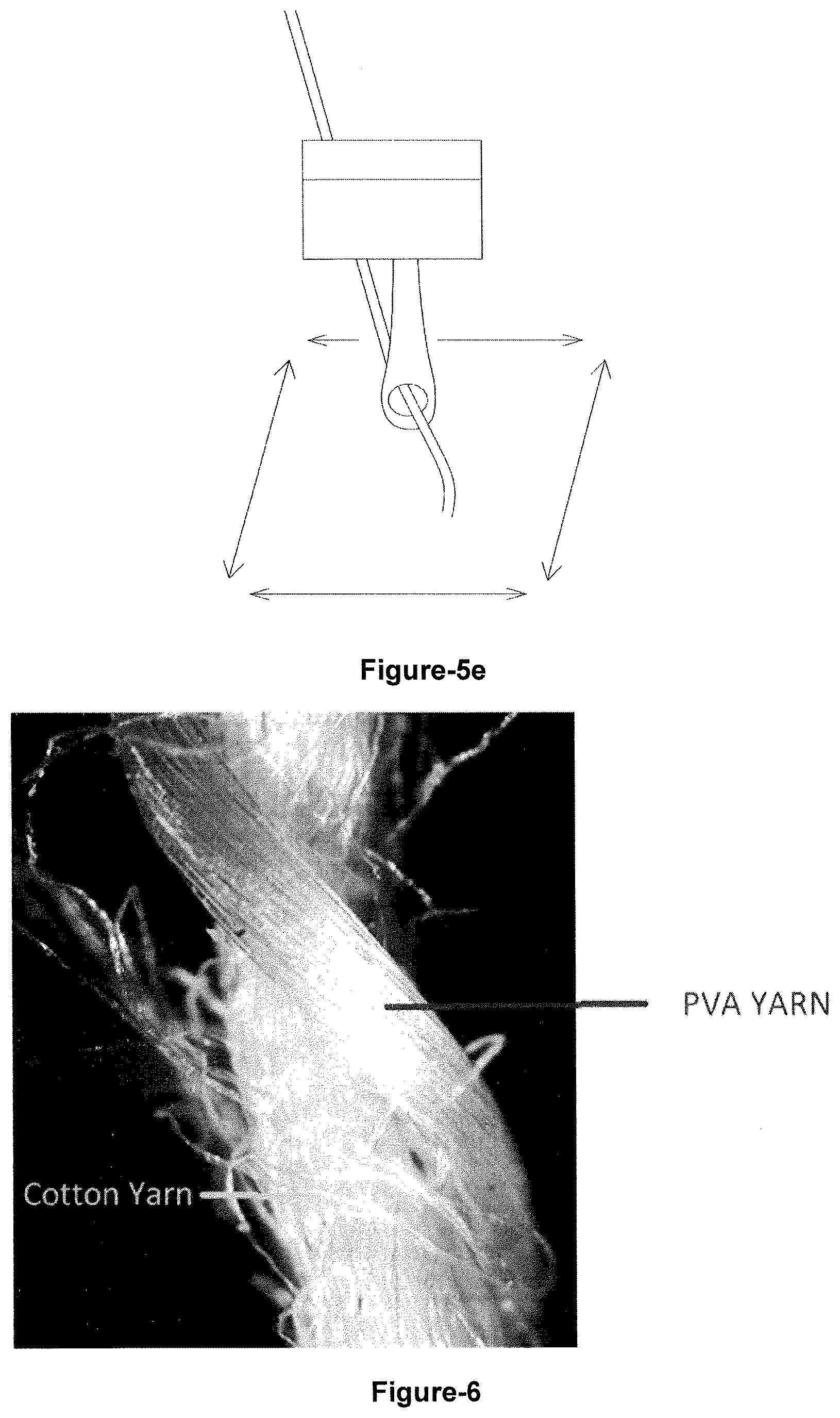 Patent US12492494 Figure 6 – Obtaining warp knit fabrics from cotton yarn with warp knitting machines