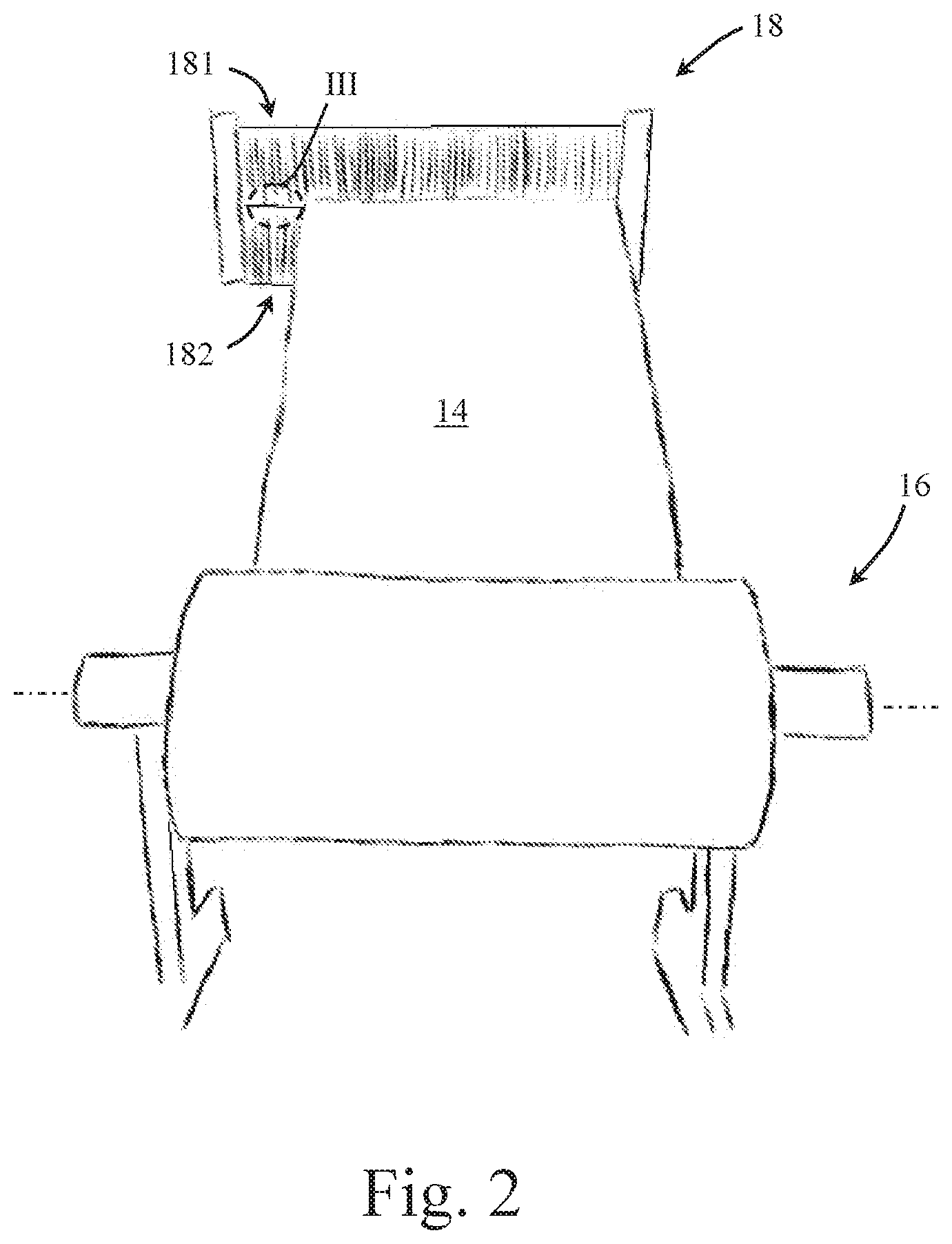 Patent US12492496 Figure 2 – Mesh structure and method of forming the mesh structure