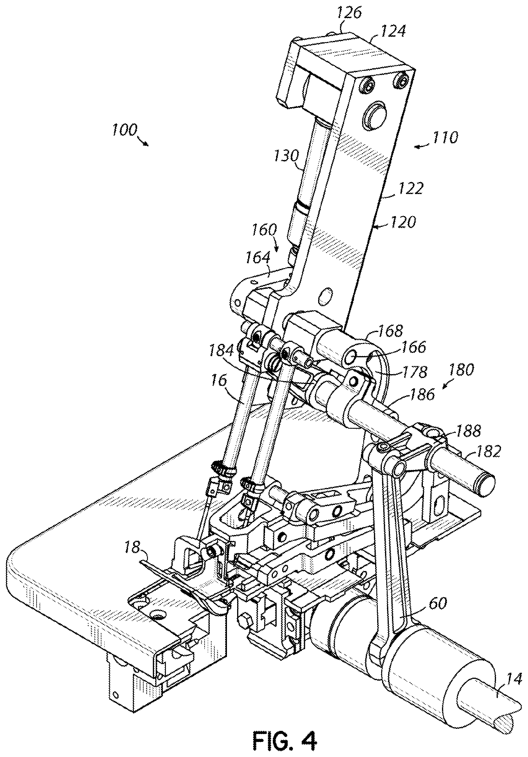 Patent US12492497 Figure 4 – Sewing machine with adjustable stepping height and related methods