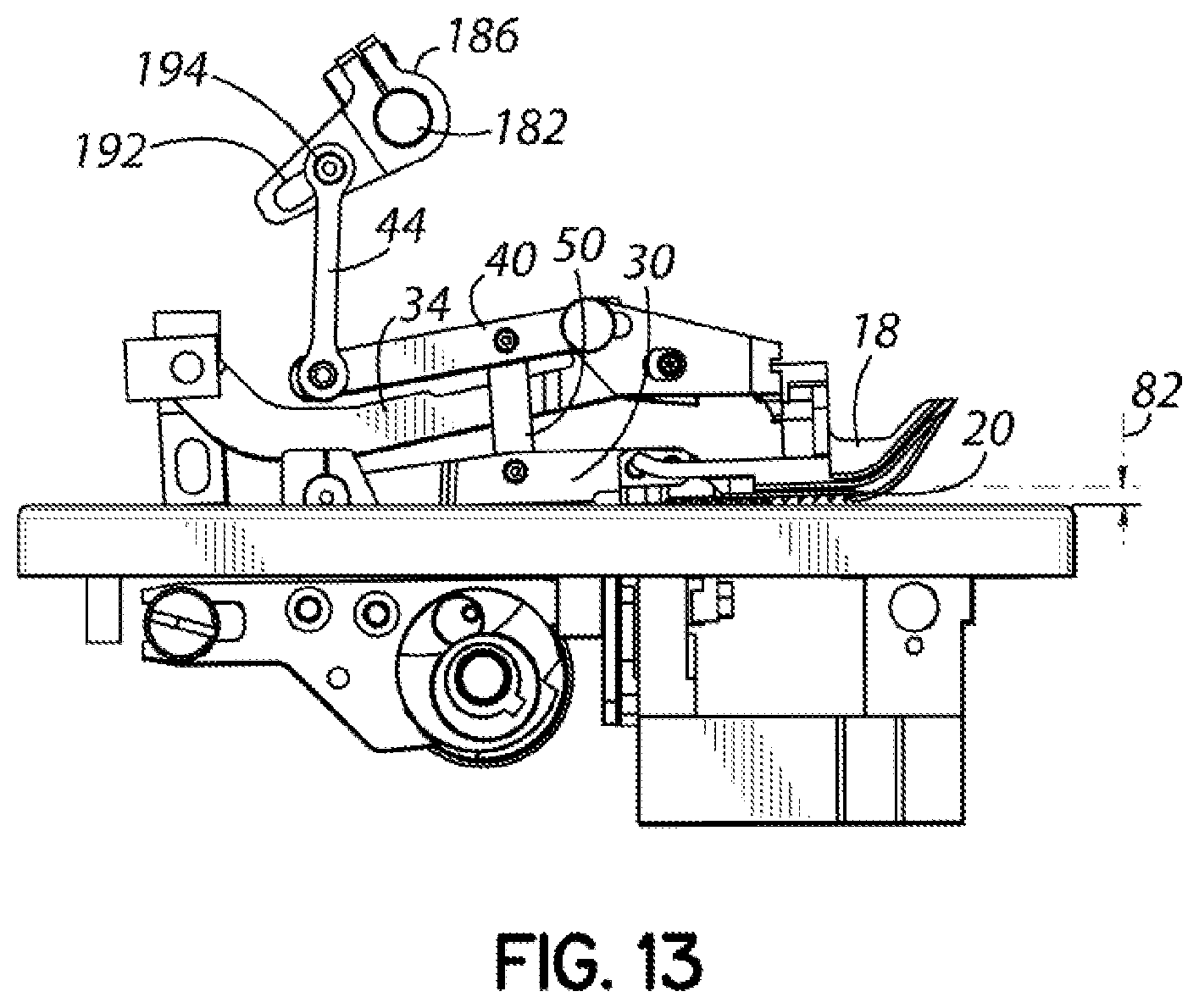 Patent US12492497 Figure 11 – Sewing machine with adjustable stepping height and related methods