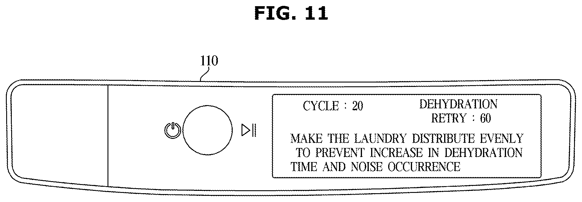 Patent US12492500 Figure 11 – Washing machine and controlling method for the same