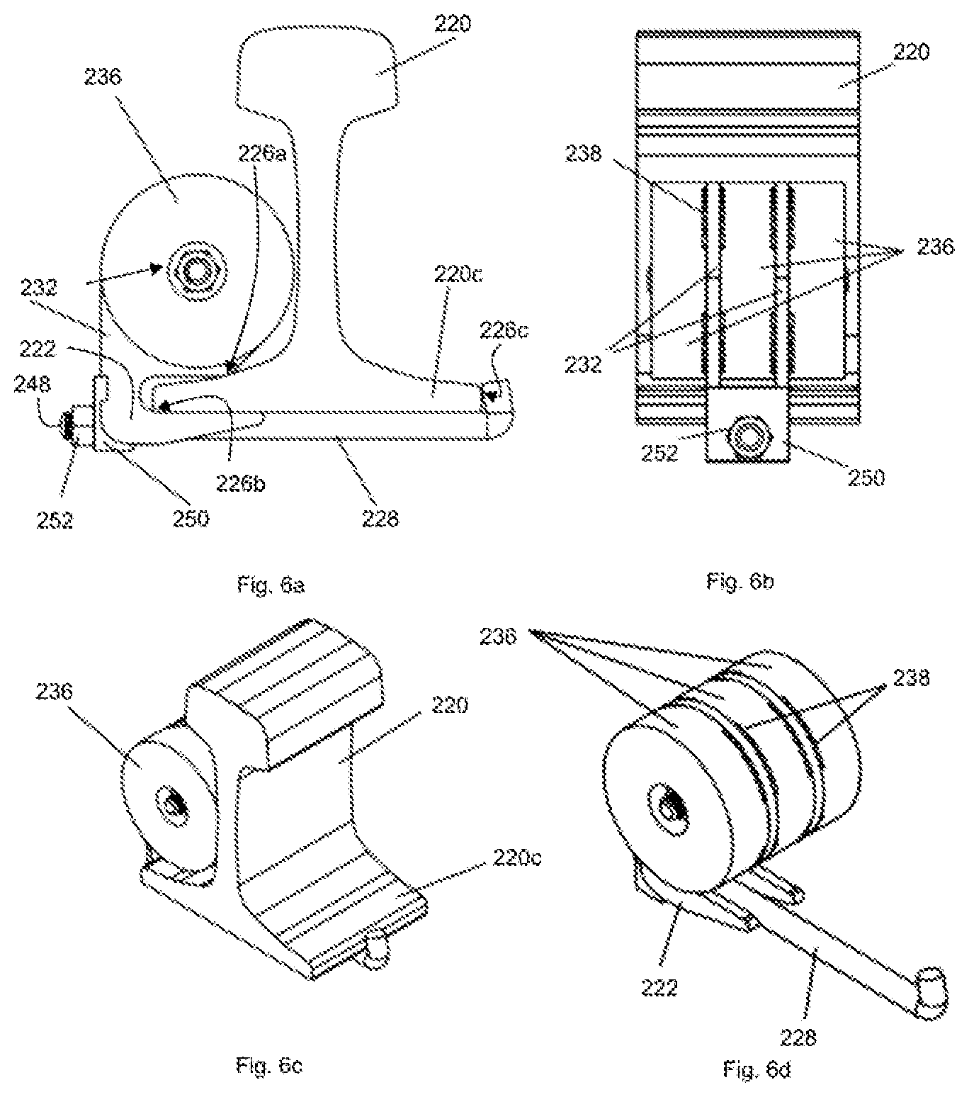 Patent US12492514 Figure 5 – Rail damper mounting apparatus and rail damper systems containing the same
