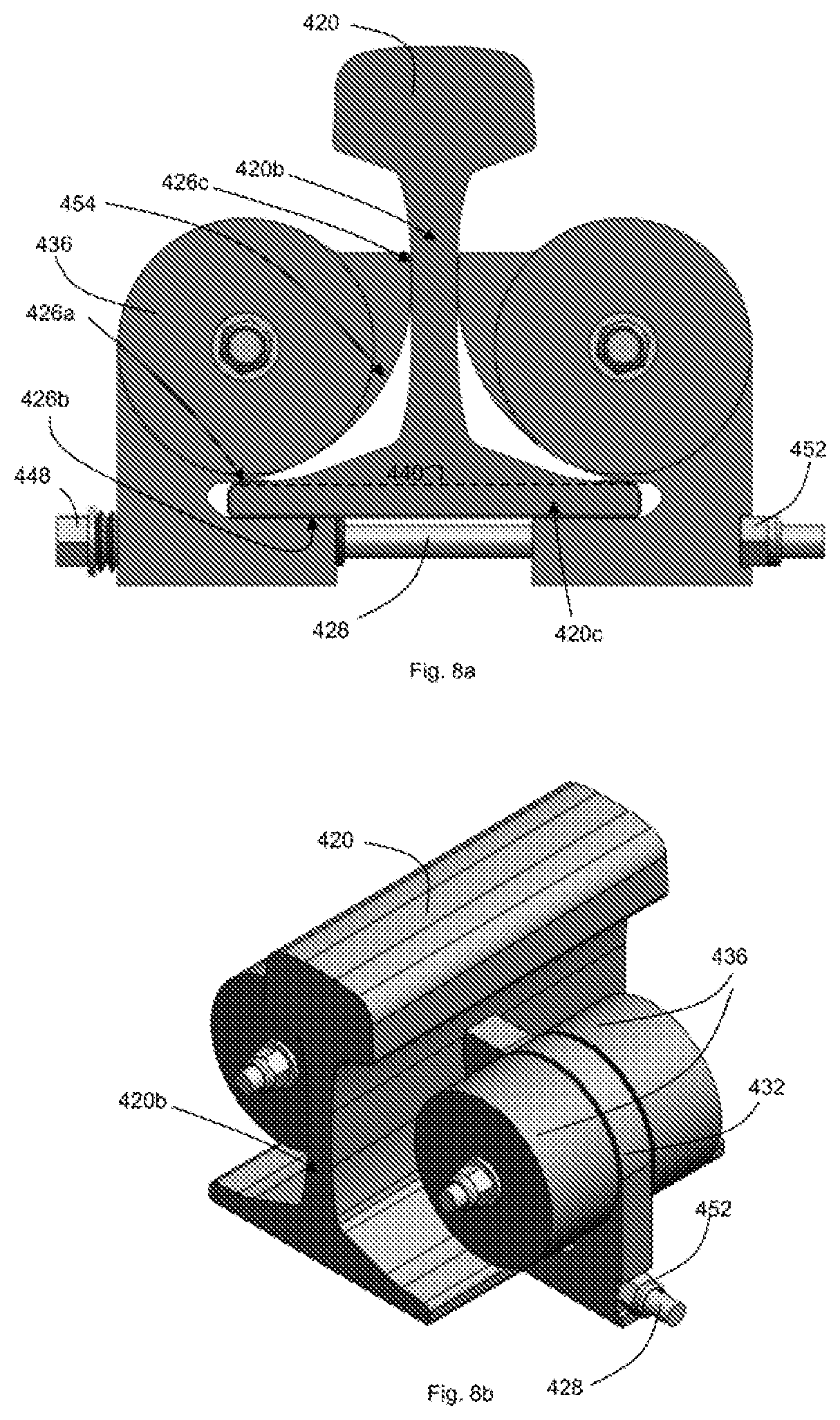 Patent US12492514 Figure 7 – Rail damper mounting apparatus and rail damper systems containing the same