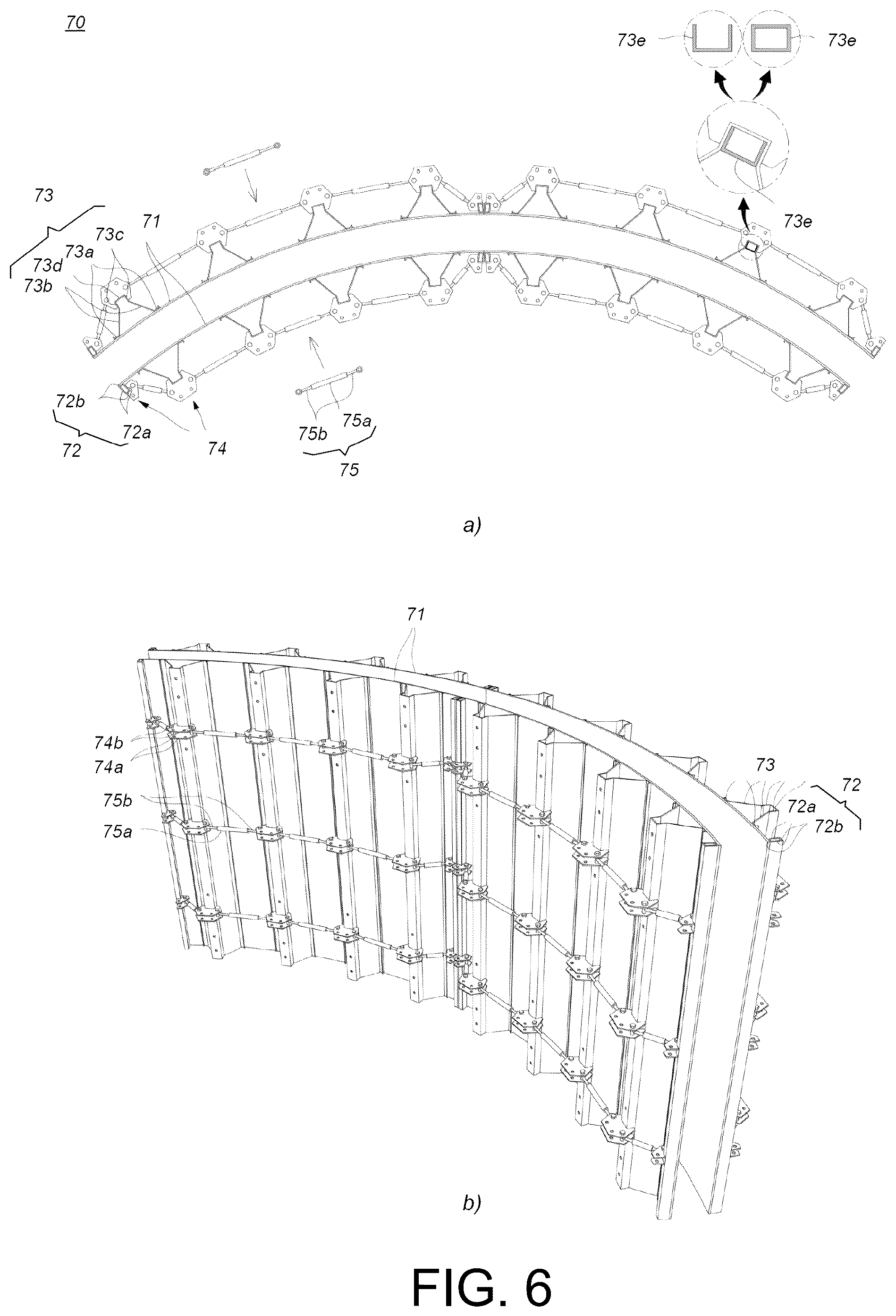 Patent US12492515 Figure 9 – Curve portion mold structure for manufacturing curved concrete panel for mountain railway rack track, and curved concrete panel manufacturing method using the same