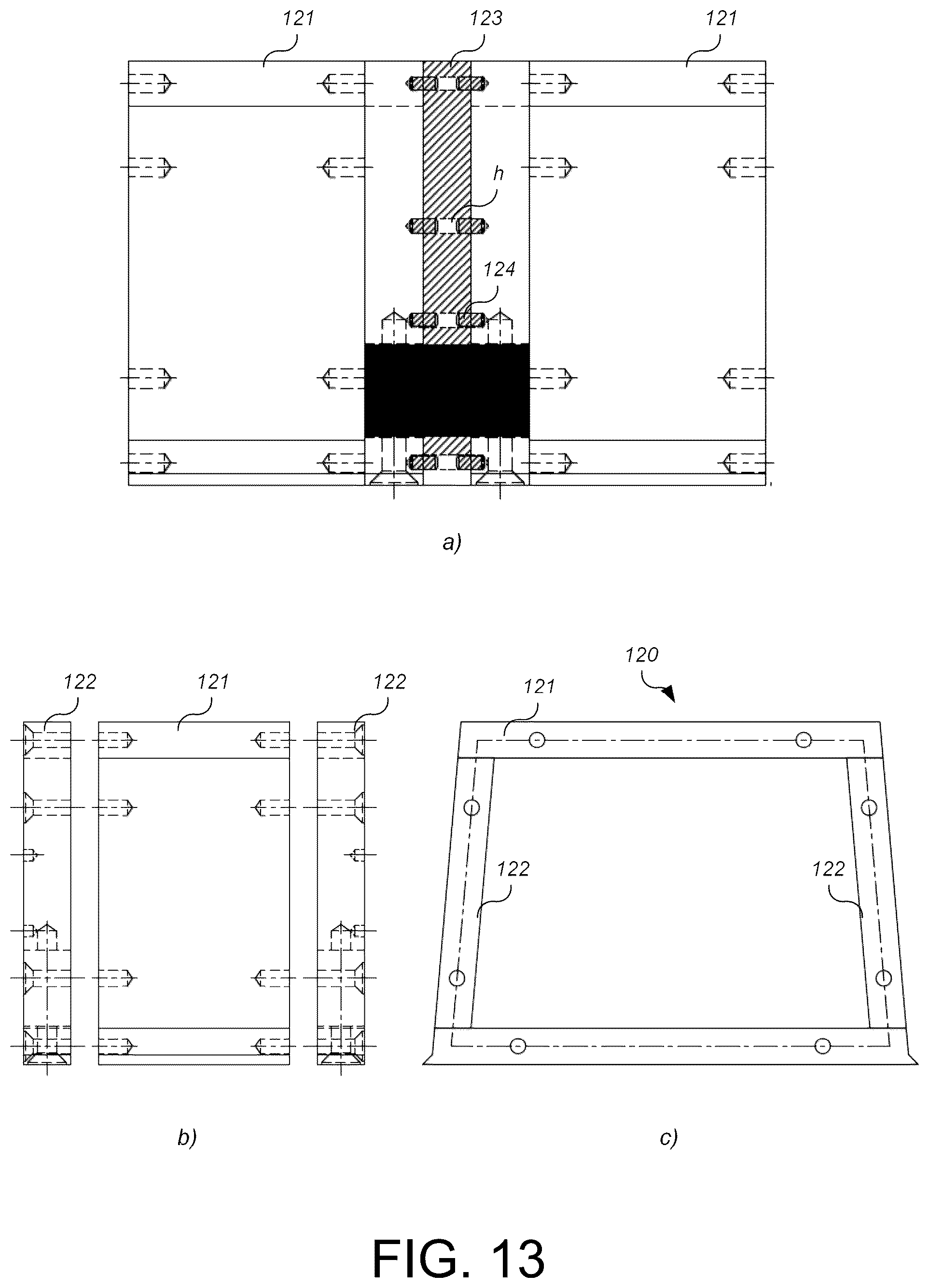 Patent US12492515 Figure 16 – Curve portion mold structure for manufacturing curved concrete panel for mountain railway rack track, and curved concrete panel manufacturing method using the same