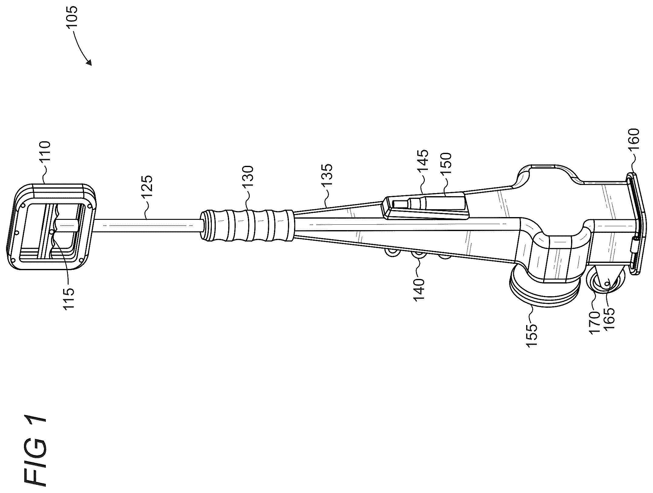 Patent US12492519 Figure 1 – Portable device for collecting and disposing pet waste