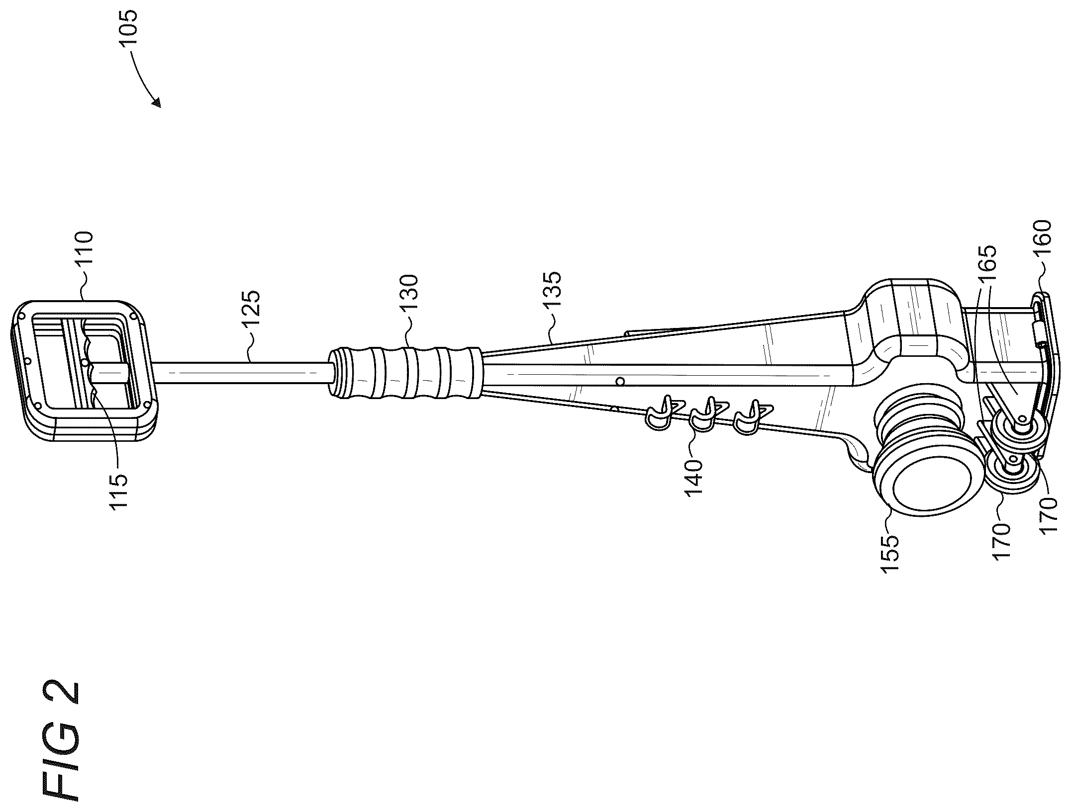 Patent US12492519 Figure 2 – Portable device for collecting and disposing pet waste