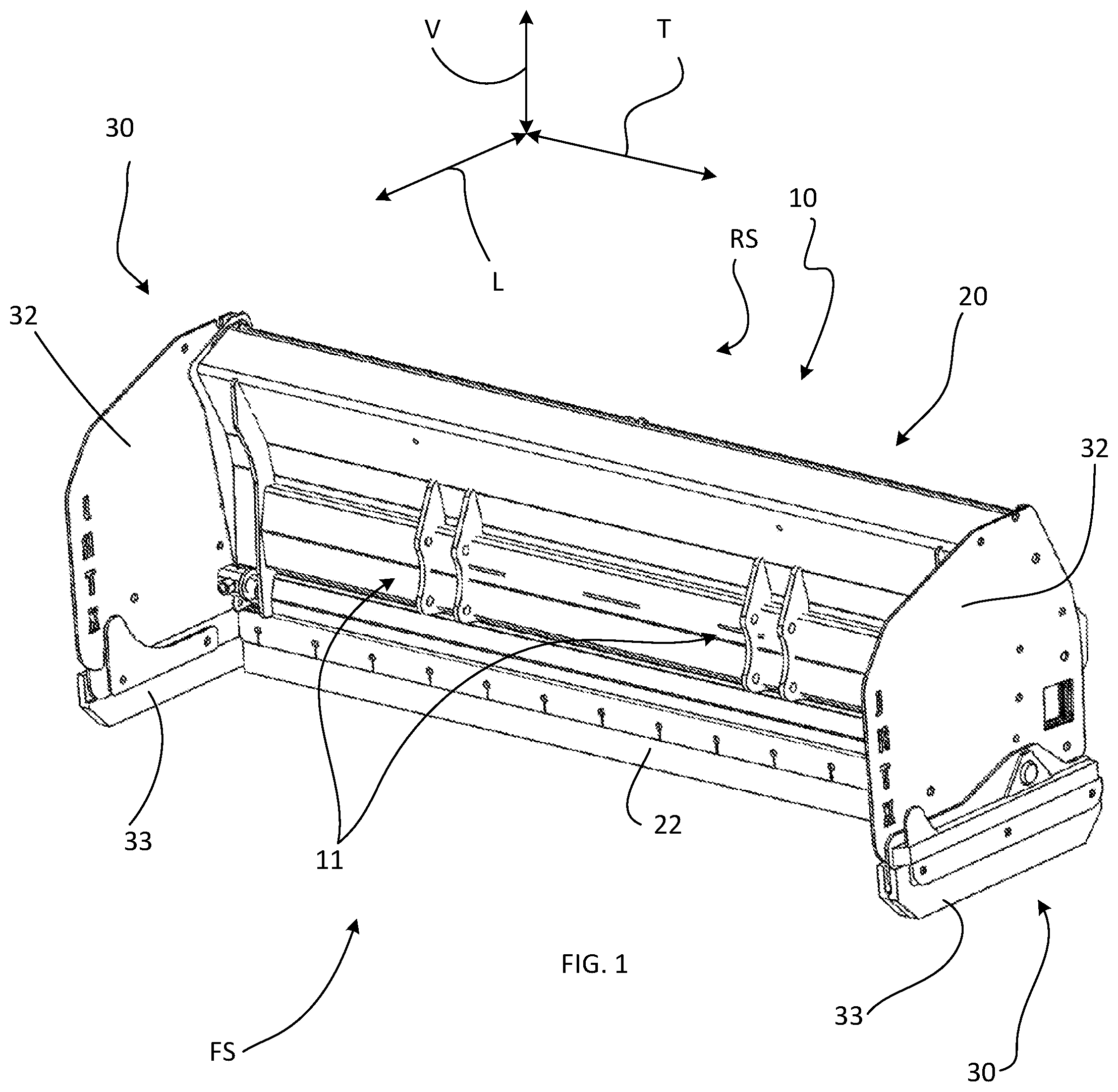 Patent US12492520 Figure 1 – Extendable plow blade
