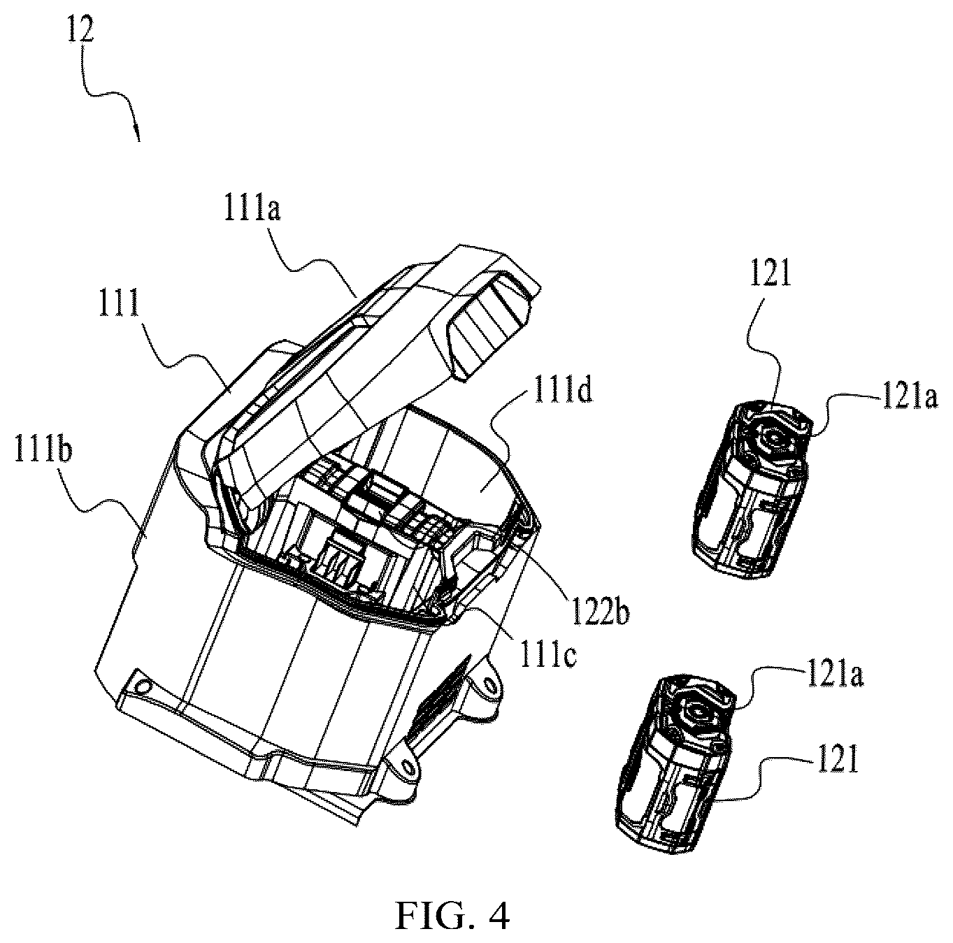 Patent US12492521 Figure 4 – Snow thrower