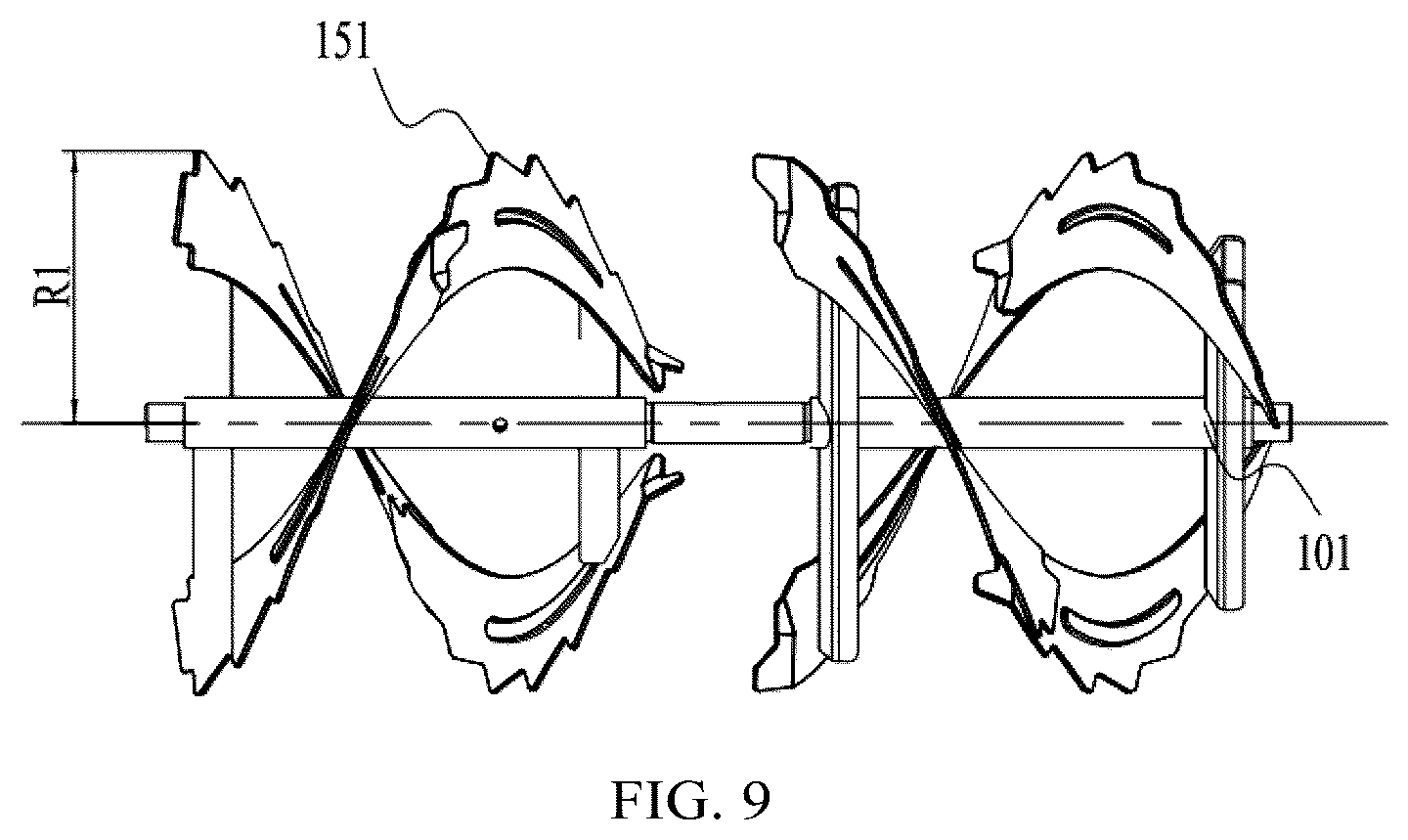 Patent US12492521 Figure 9 – Snow thrower