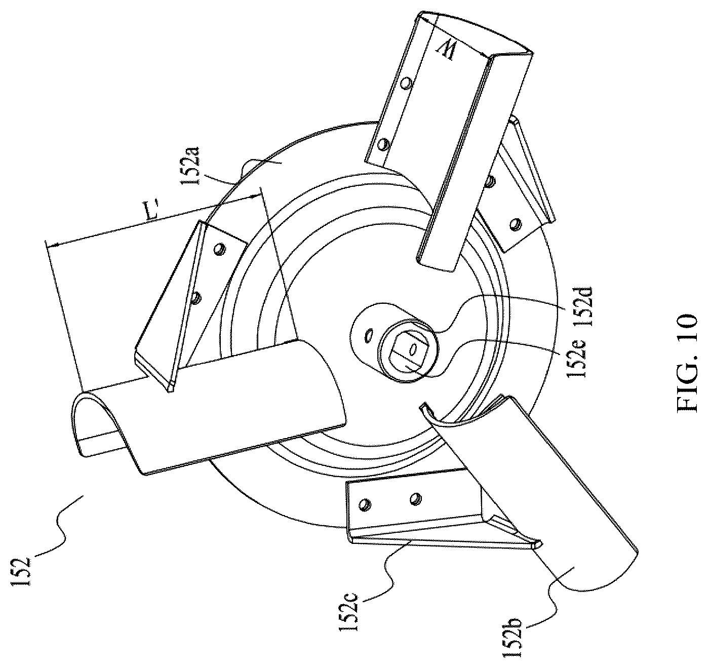 Patent US12492521 Figure 10 – Snow thrower