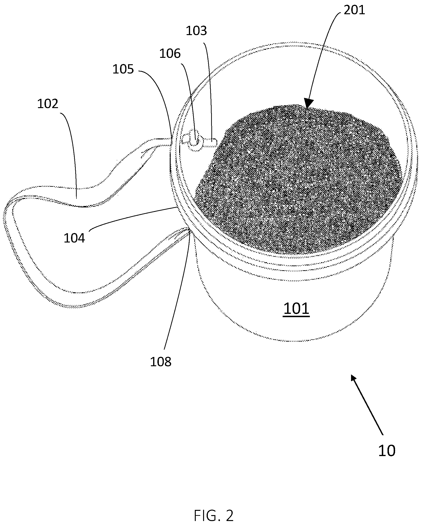 Patent US12492522 Figure 2 – System for applying snow and ice removal and traction-improving products