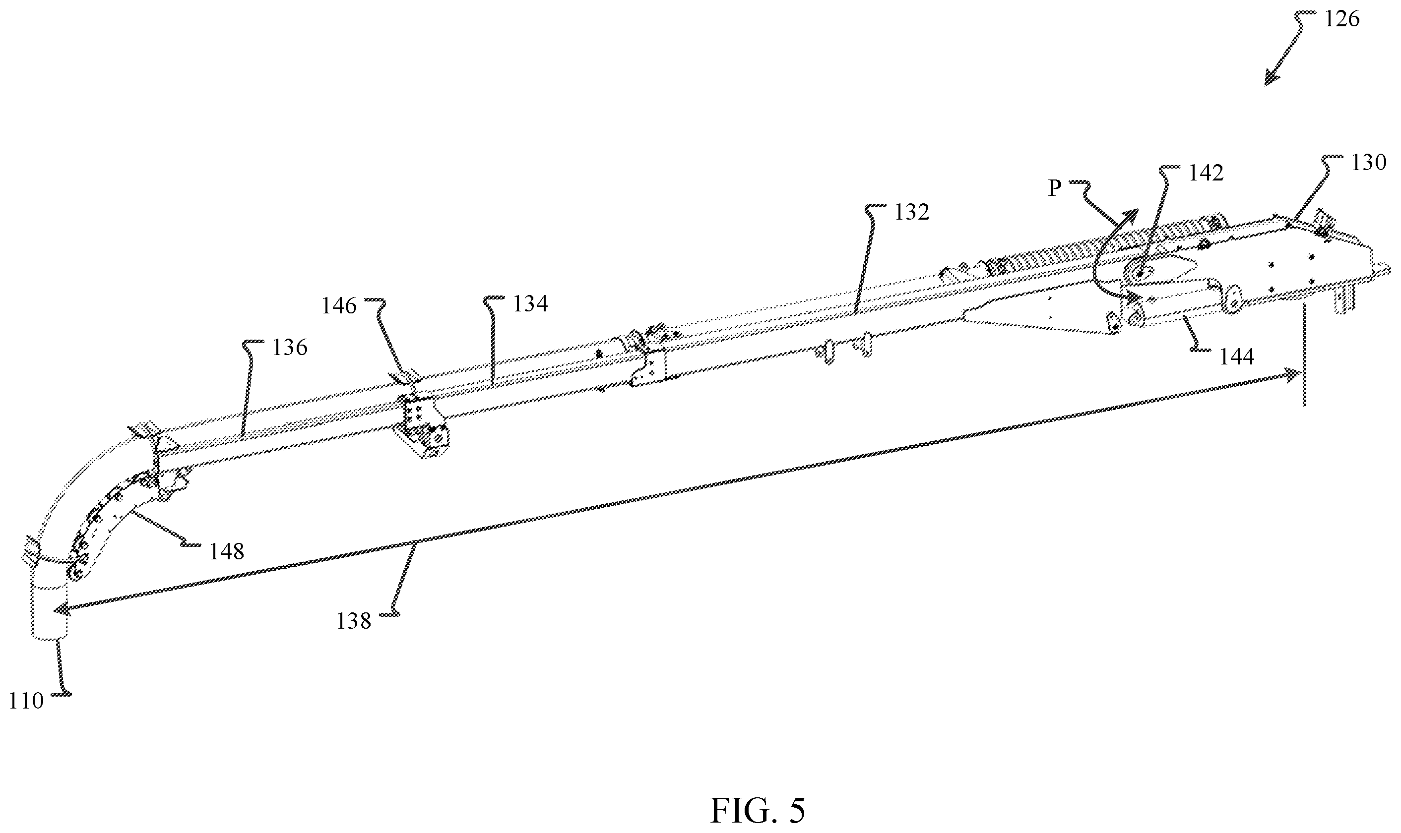 Patent US12492529 Figure 5 – Boom assembly for an excavation vehicle and method thereof