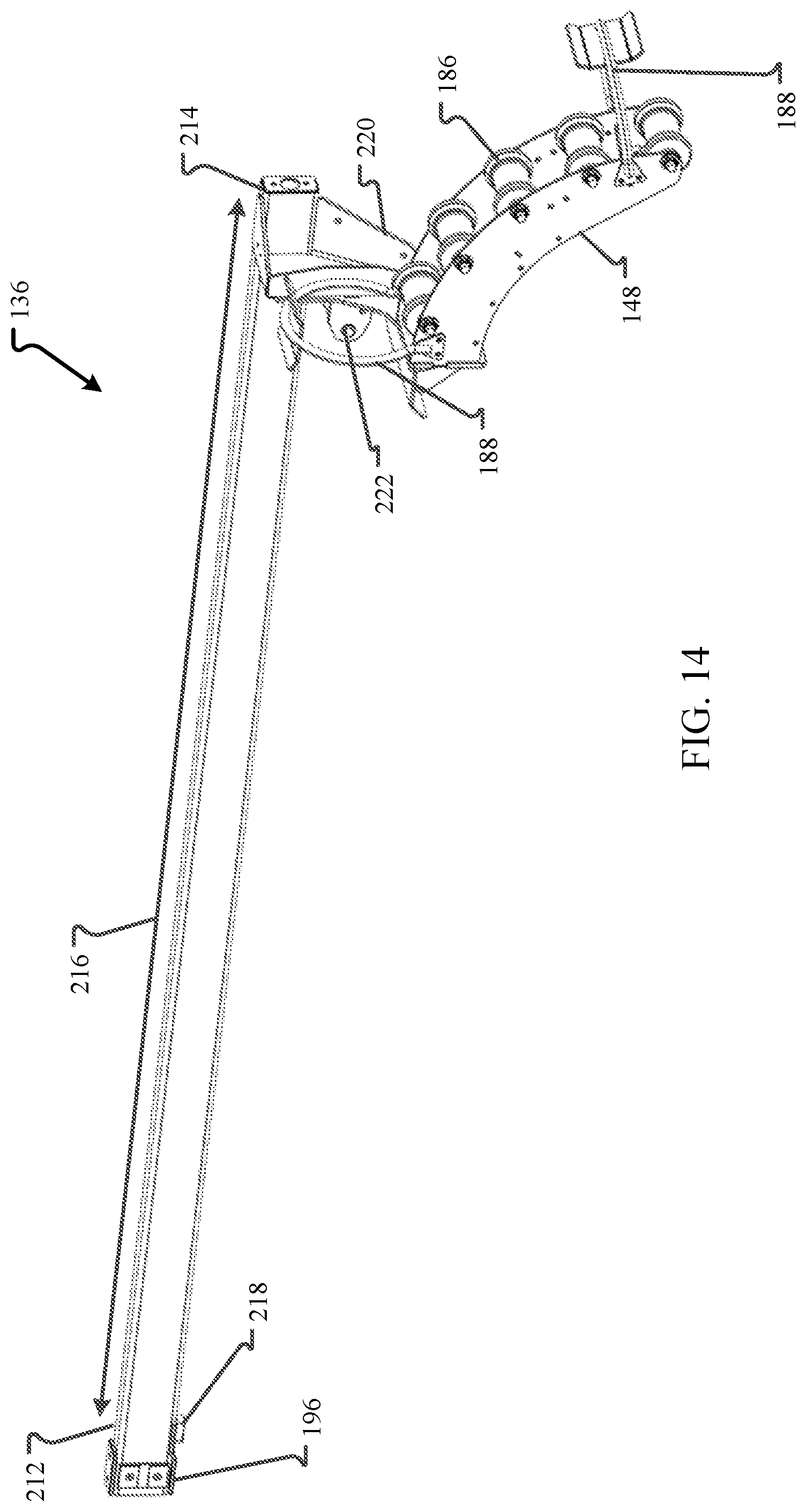 Patent US12492529 Figure 12 – Boom assembly for an excavation vehicle and method thereof