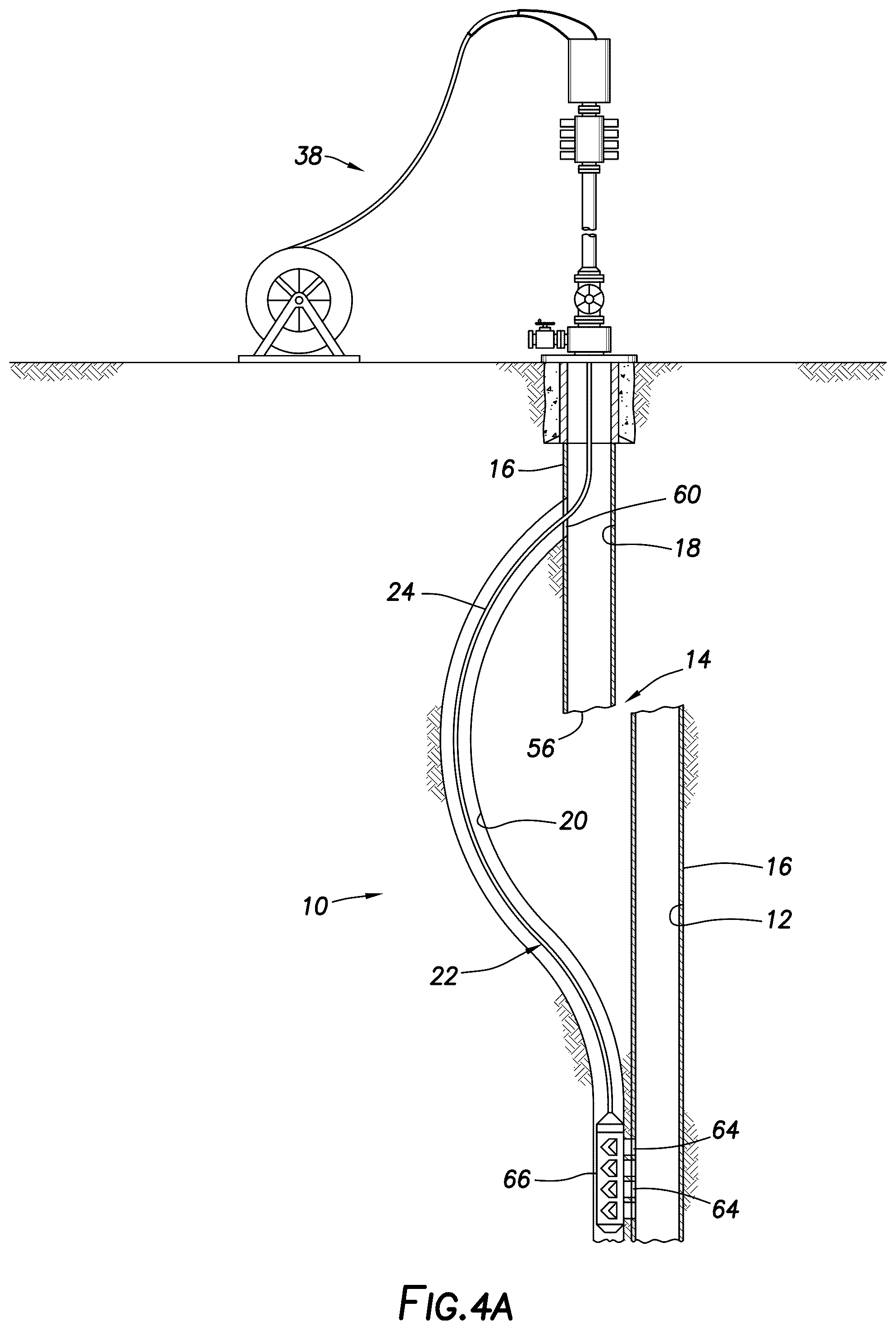 Patent US12492534 Figure 5 – Accessing wells below an obstruction or discontinuity