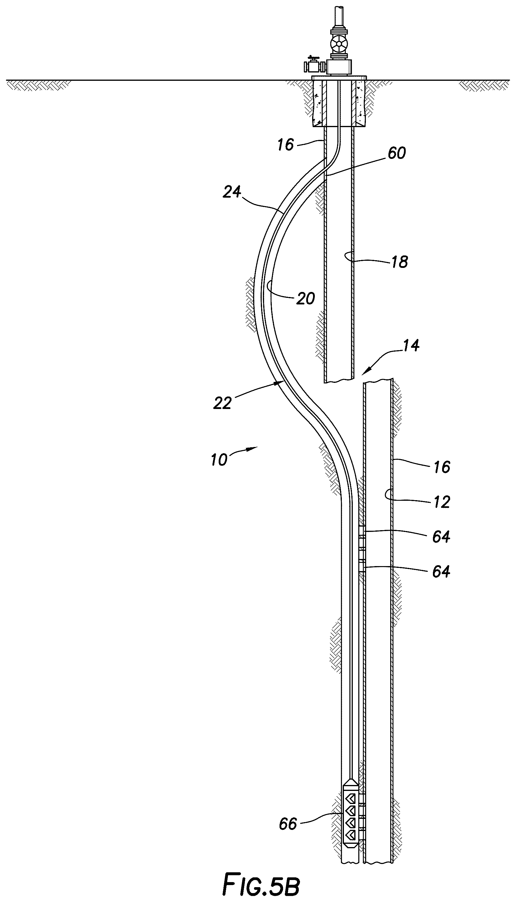 Patent US12492534 Figure 8 – Accessing wells below an obstruction or discontinuity