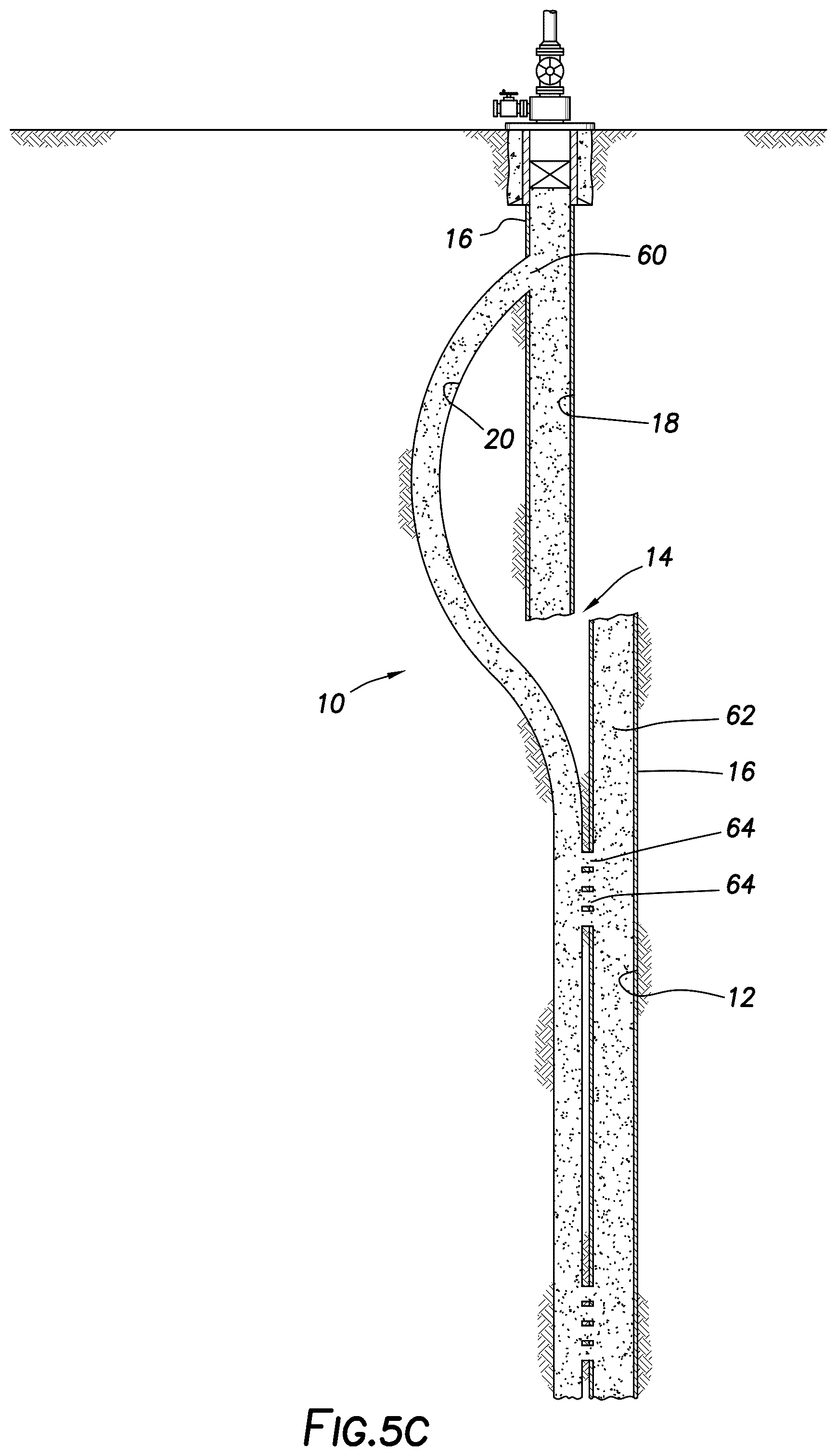 Patent US12492534 Figure 9 – Accessing wells below an obstruction or discontinuity
