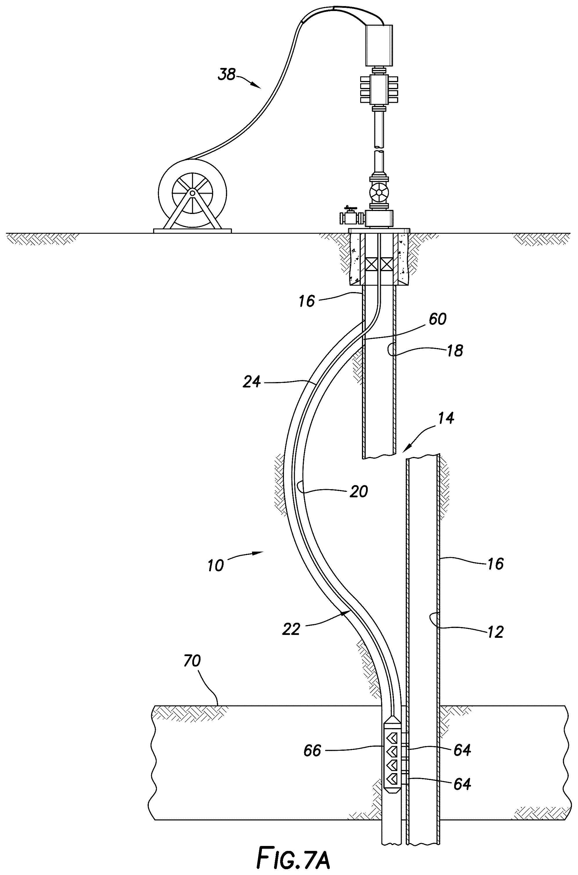 Patent US12492534 Figure 12 – Accessing wells below an obstruction or discontinuity