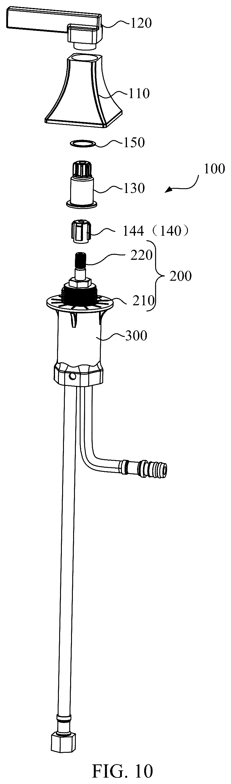Patent US12492535 Figure 9 – Handle assembly, faucet controller, and faucet
