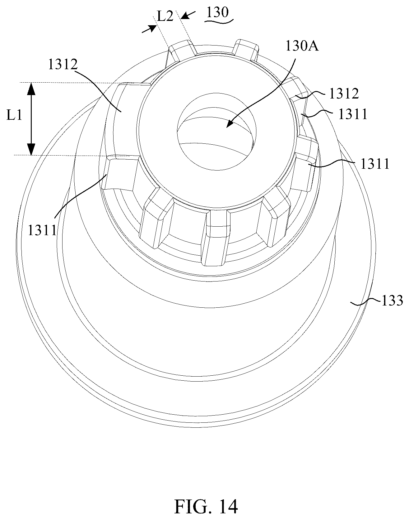 Patent US12492535 Figure 12 – Handle assembly, faucet controller, and faucet