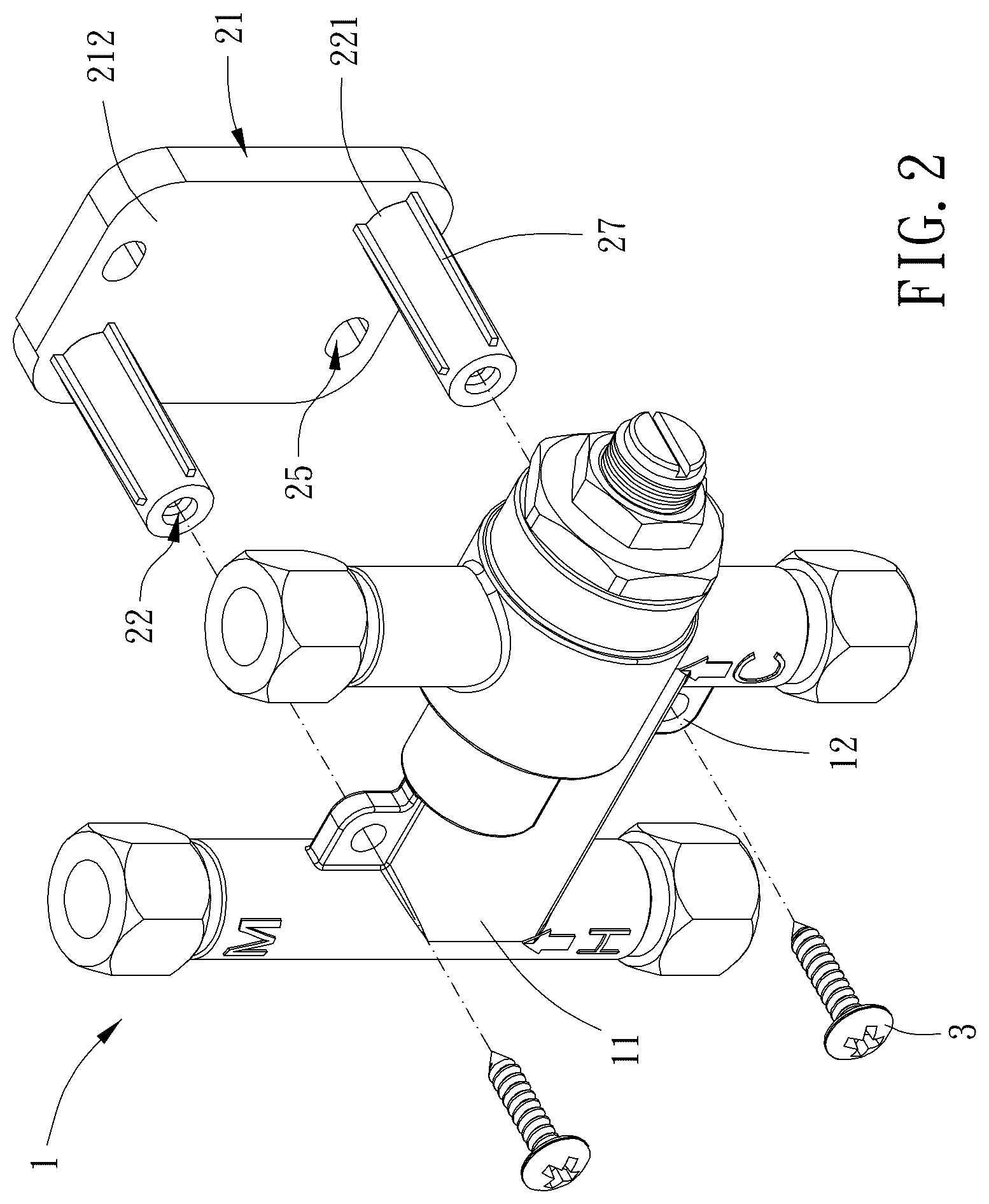 Patent US12492536 Figure 2 – Valve assembly