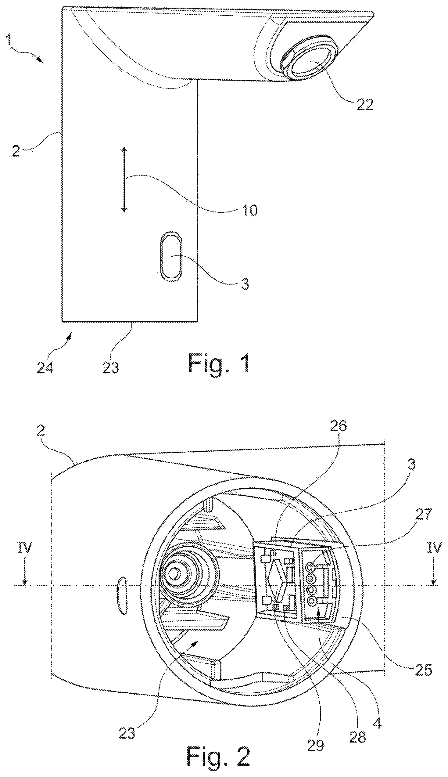 Patent US12492537 Figure 1 – Sanitary fitting comprising a plug unit