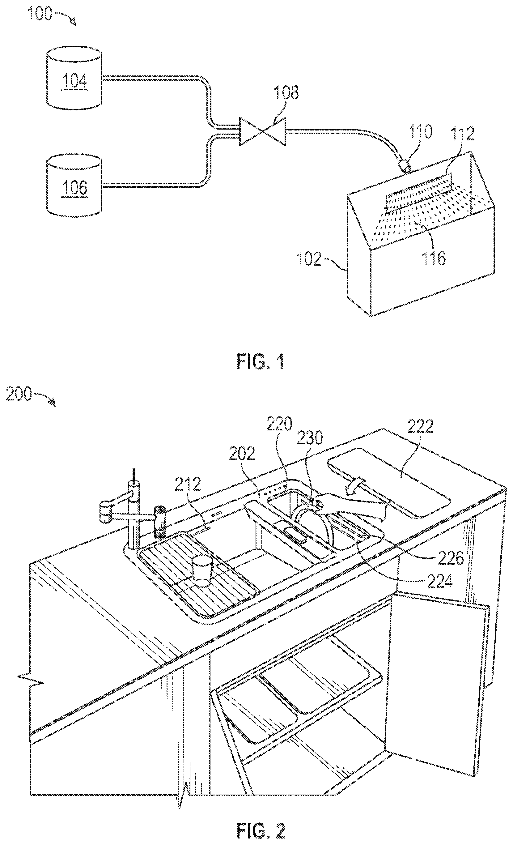Patent US12492538 Figure 1 – Cleaning sink