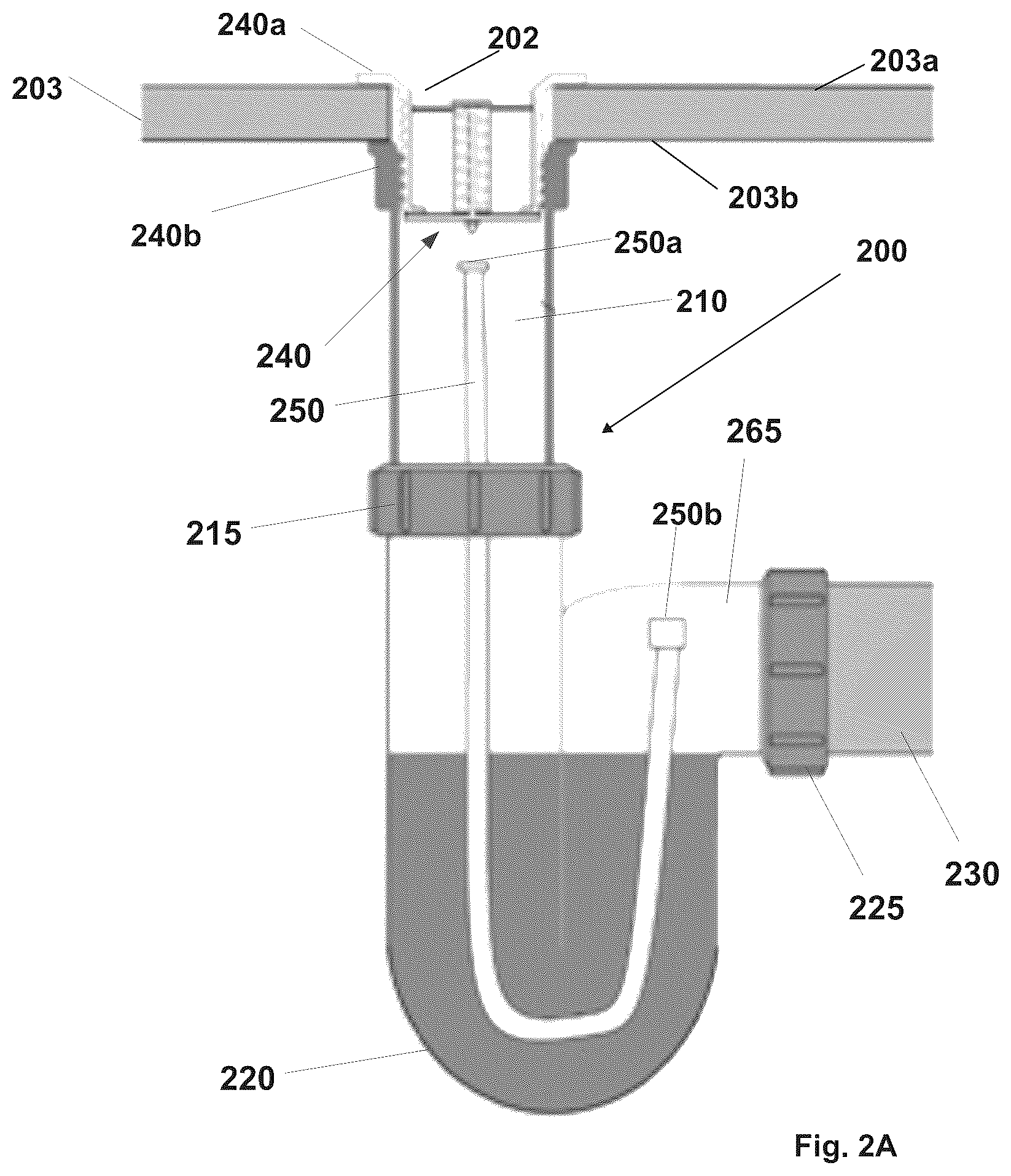 Patent US12492539 Figure 2 – Drain pipe connector system