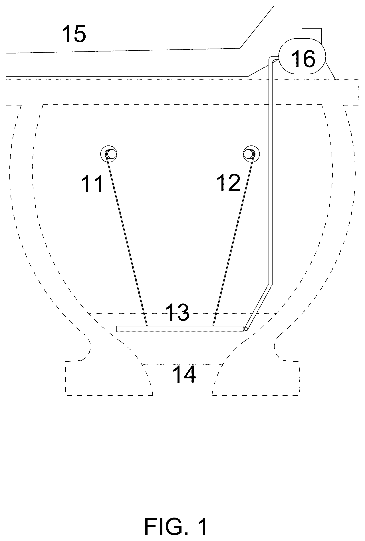 Patent US12492541 Figure 1 – Anti-splash urine guard net for toilet bowls