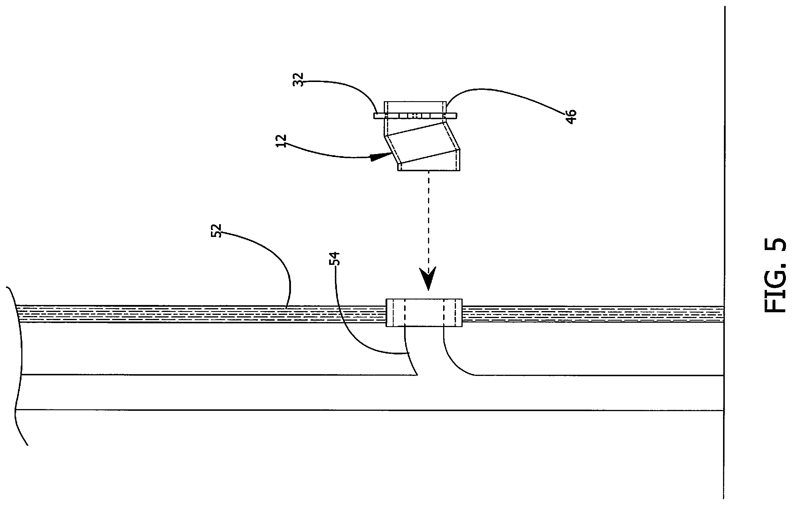 Patent US12492543 Figure 5 – Offset piping device