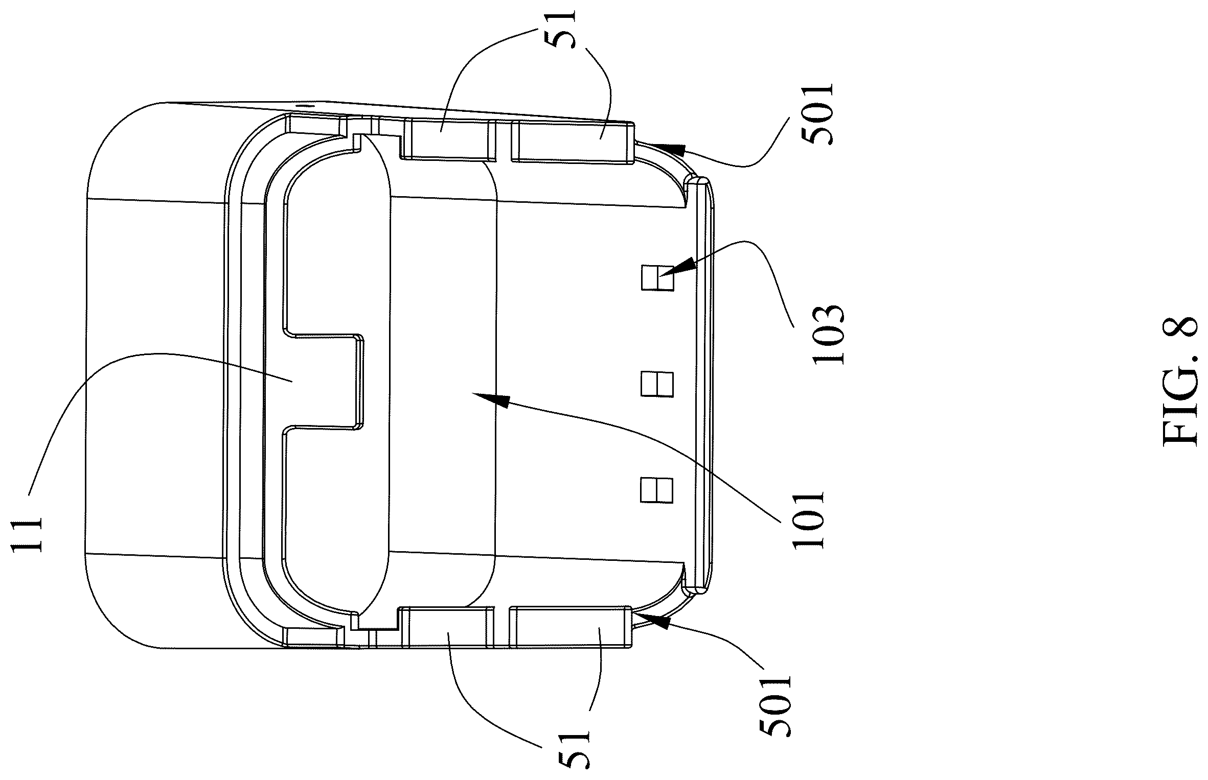 Patent US12492545 Figure 8 – Non-return device for pipeline port