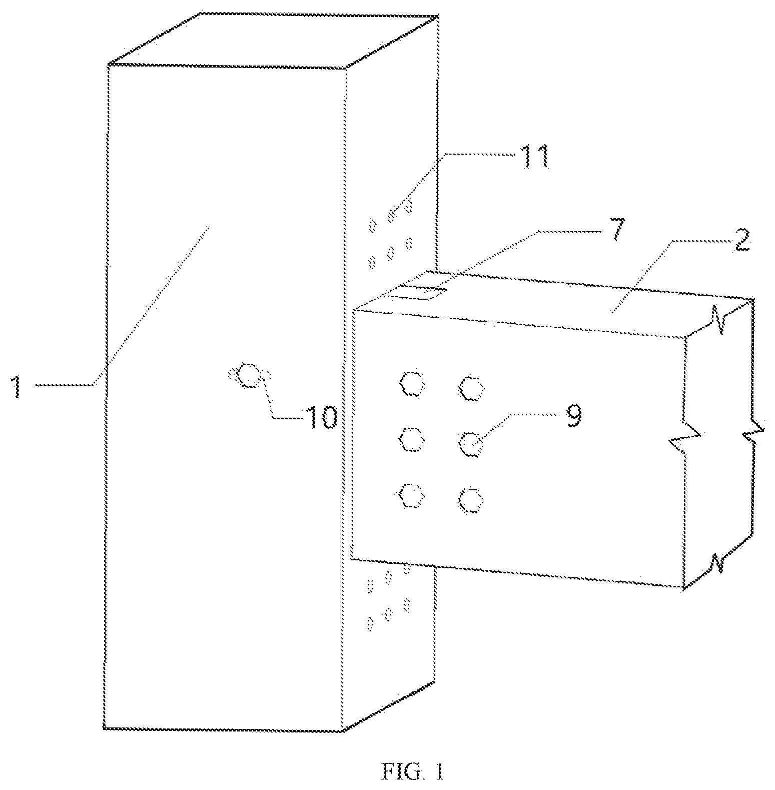 Patent US12492548 Figure 1 – Reconsolidated bamboo beam-column joint connected by subassembly and design method