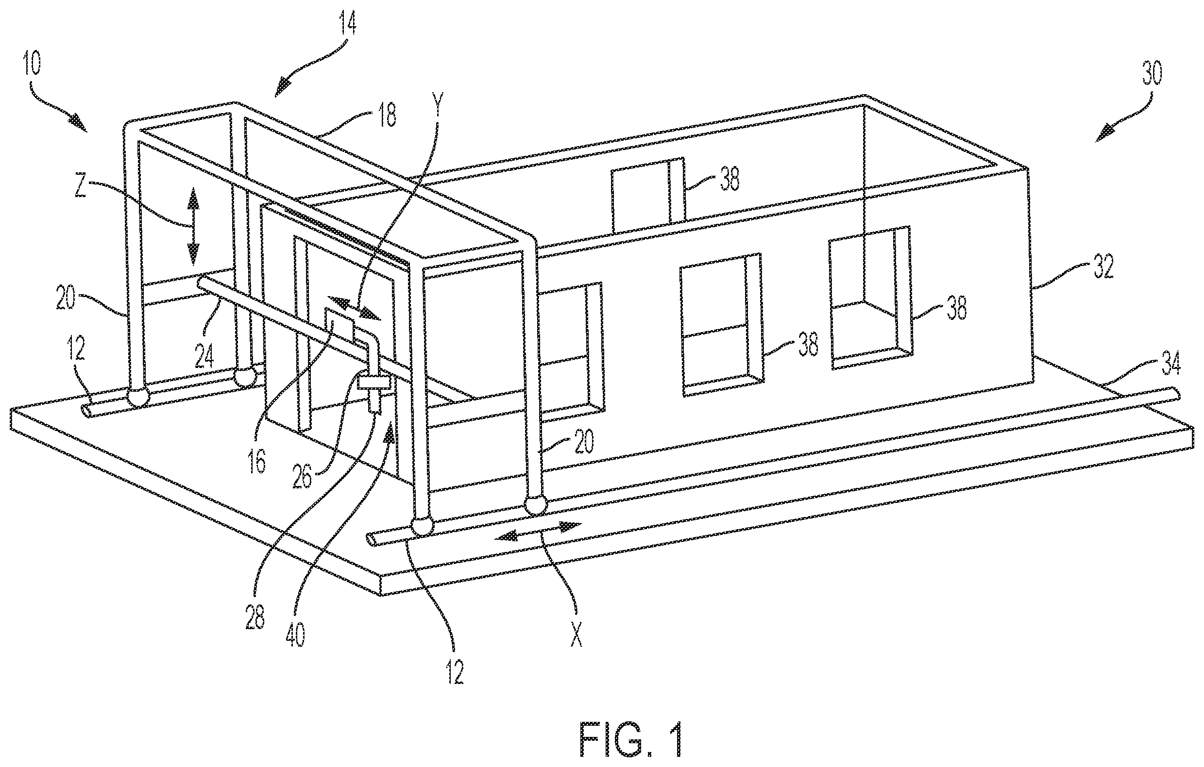 Patent US12492553 Figure 1 – Extrudable building material wall structure and method
