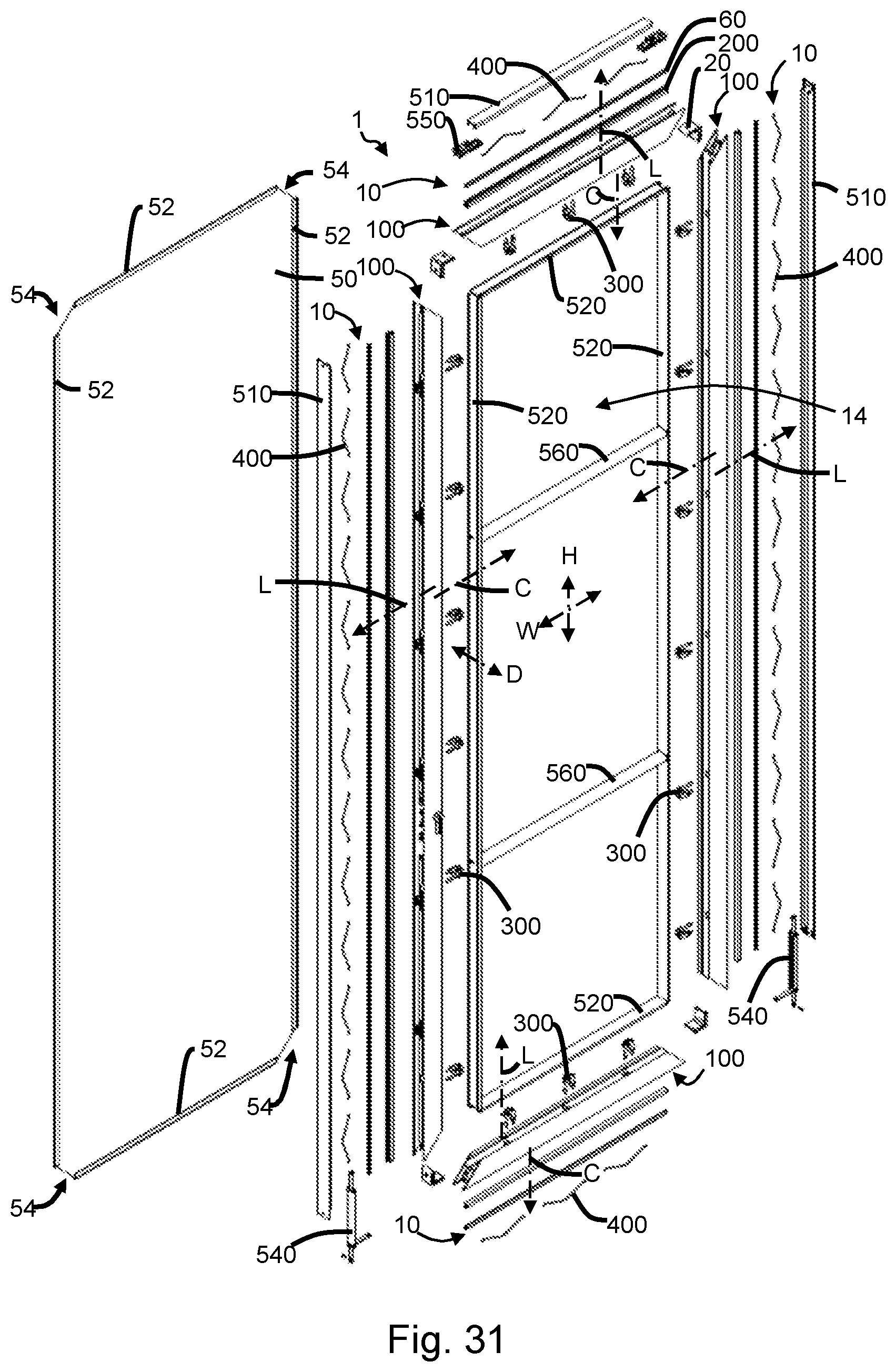 Patent US12492554 Figure 13 – Dynamic canvas tensioning system
