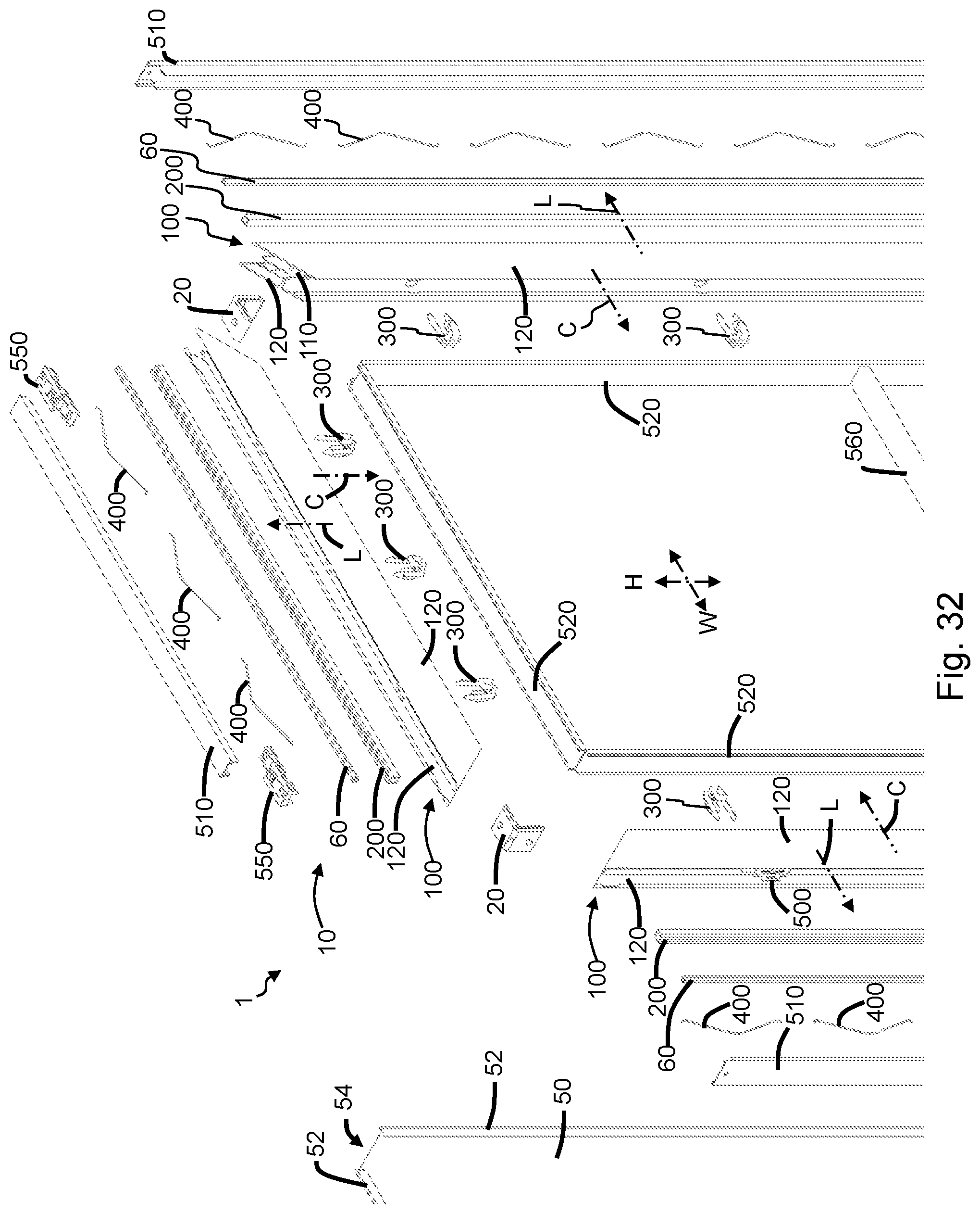 Patent US12492554 Figure 14 – Dynamic canvas tensioning system