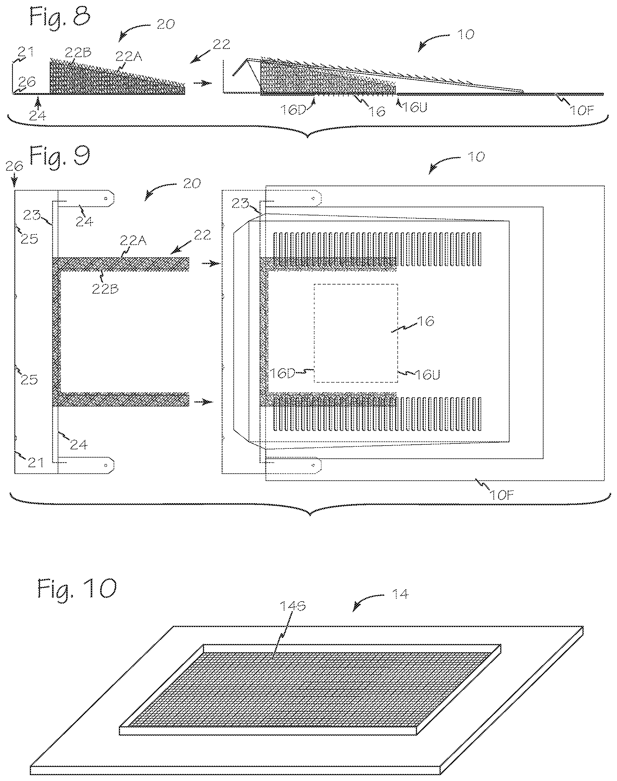 Patent US12492557 Figure 3 – Flame, ember and rain resistant vent inserts for roof vents