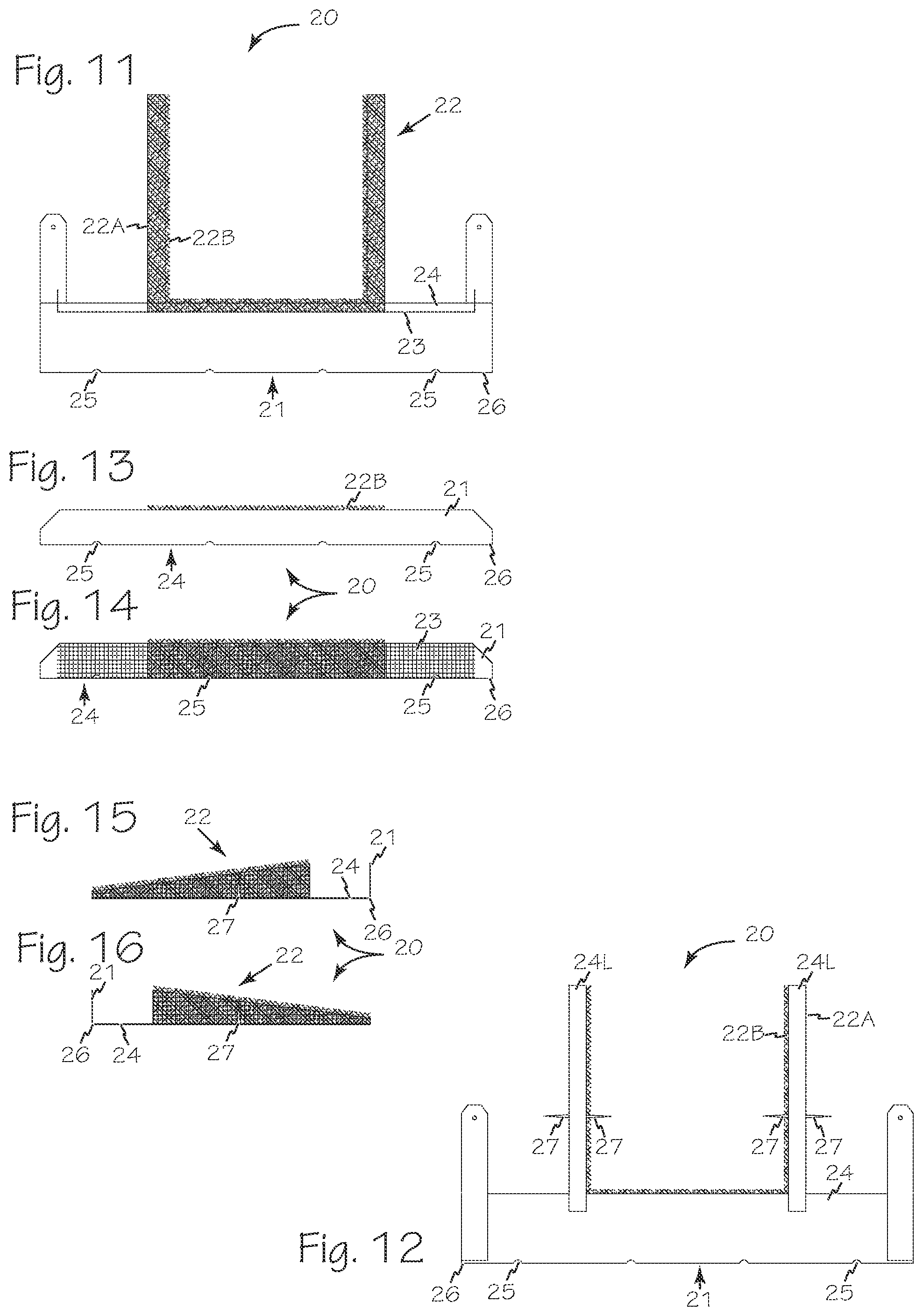 Patent US12492557 Figure 4 – Flame, ember and rain resistant vent inserts for roof vents