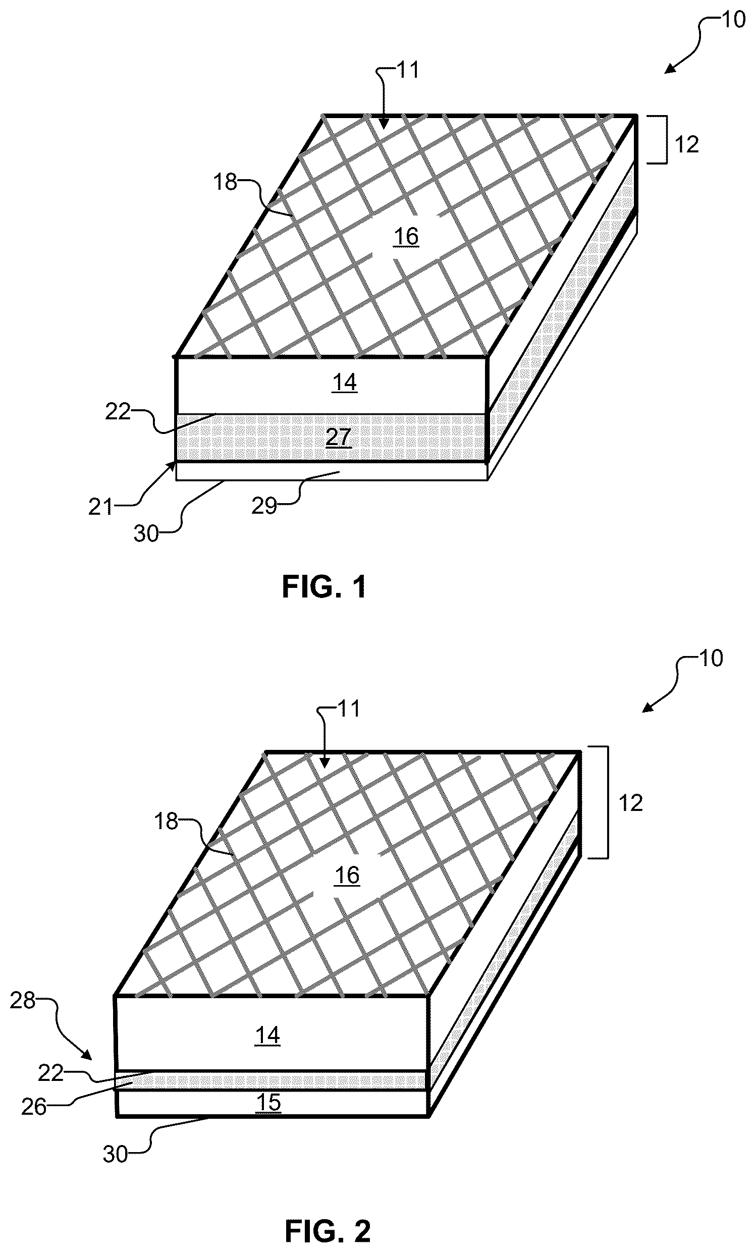 Patent US12492558 Figure 1 – Multi-layer roofing system